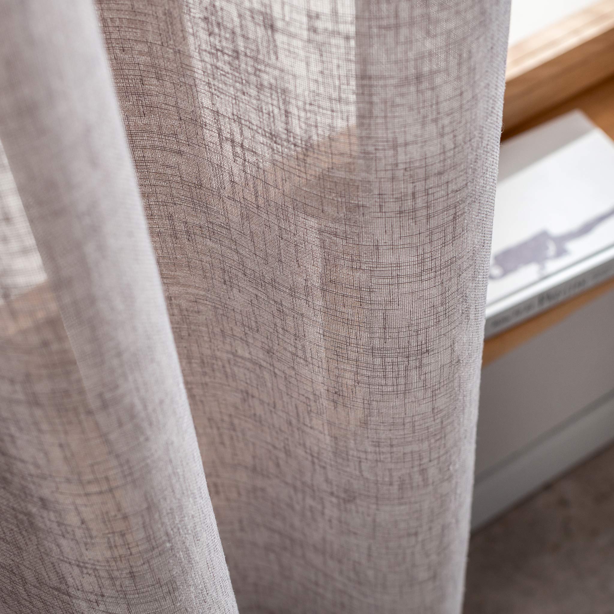 Κουρτίνα με σιρίτι 140x295cm Combe Shadow Grey AW23 502/48
