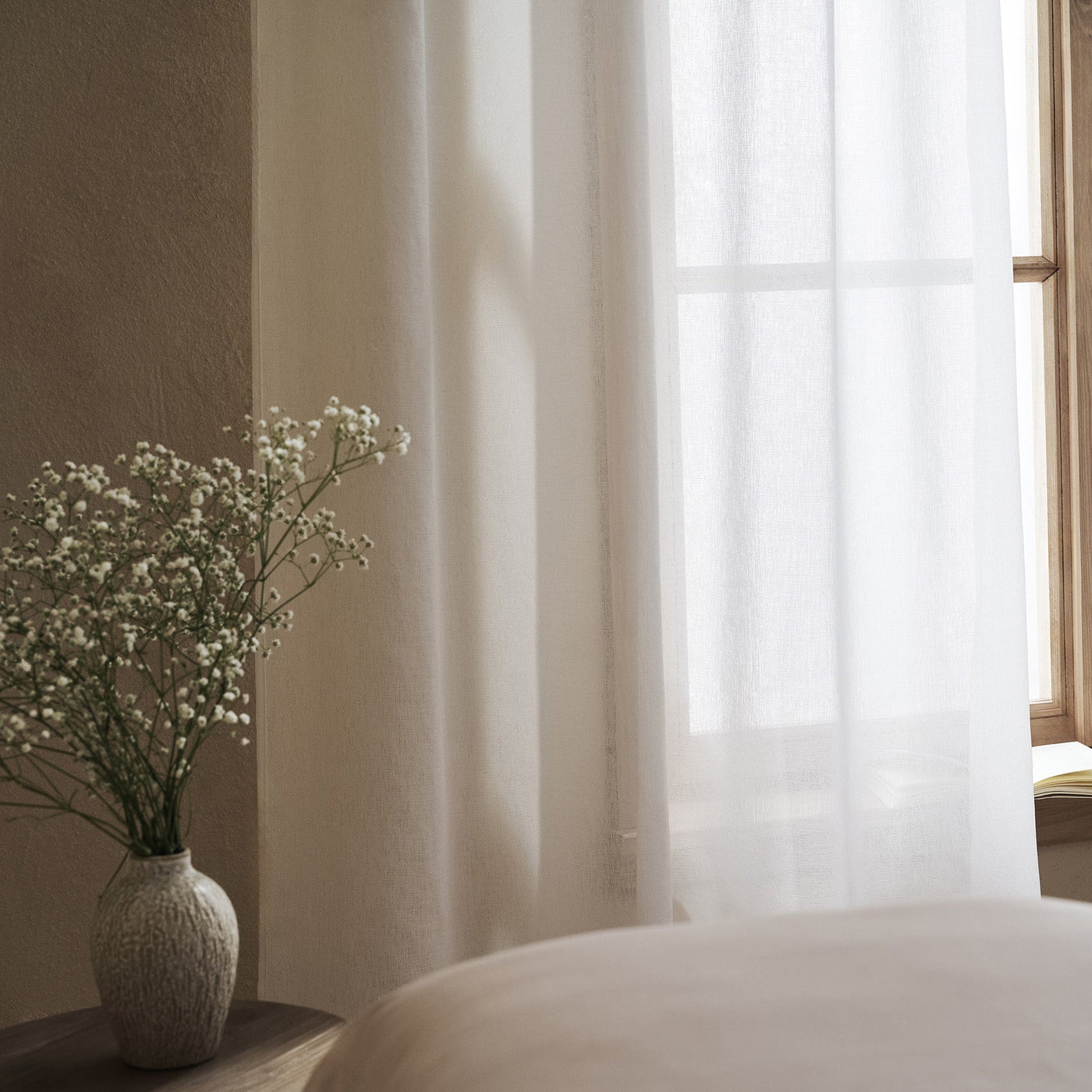Curtain with studs Maisy White 507/05