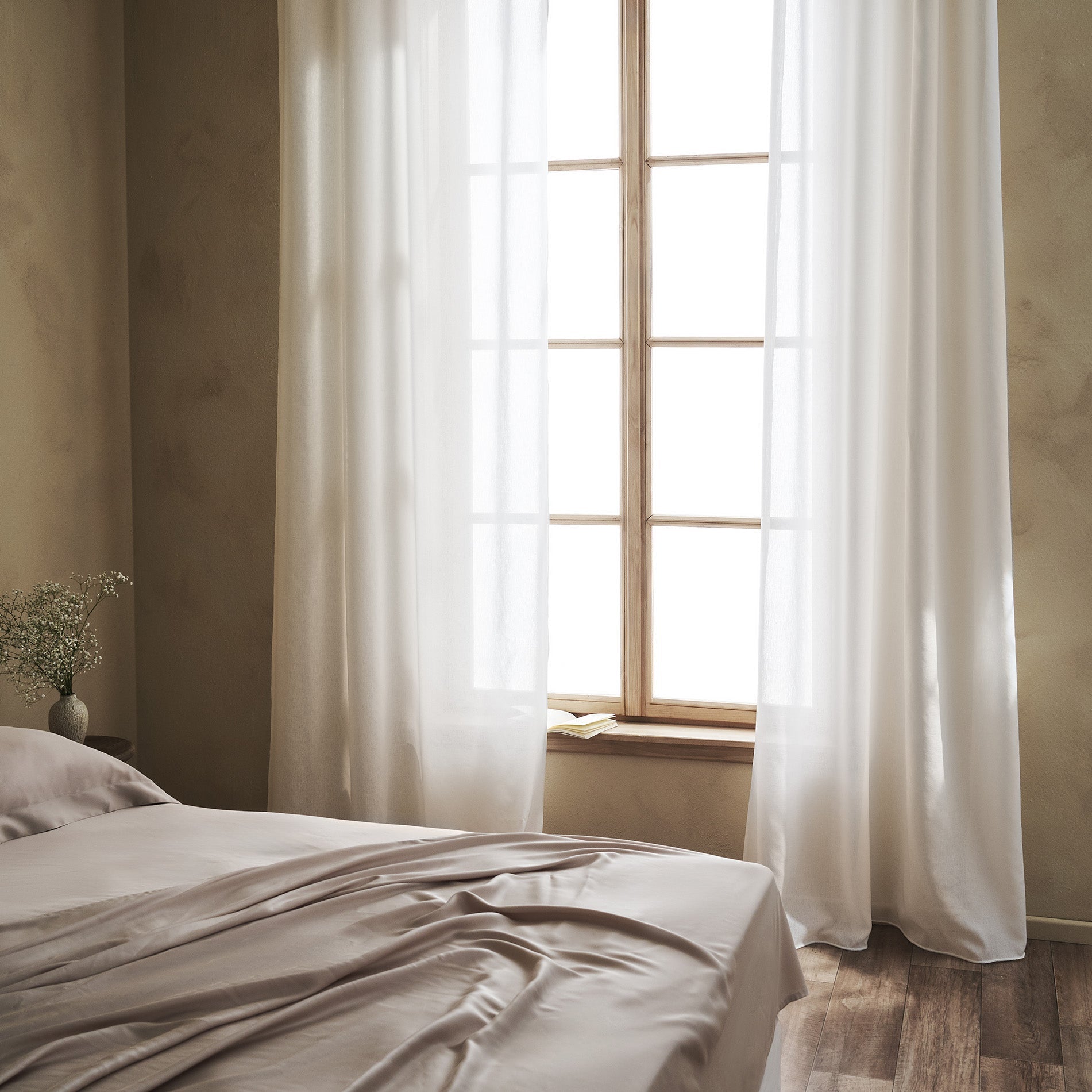 Κουρτίνα με σιρίτι Maisy White 507/05