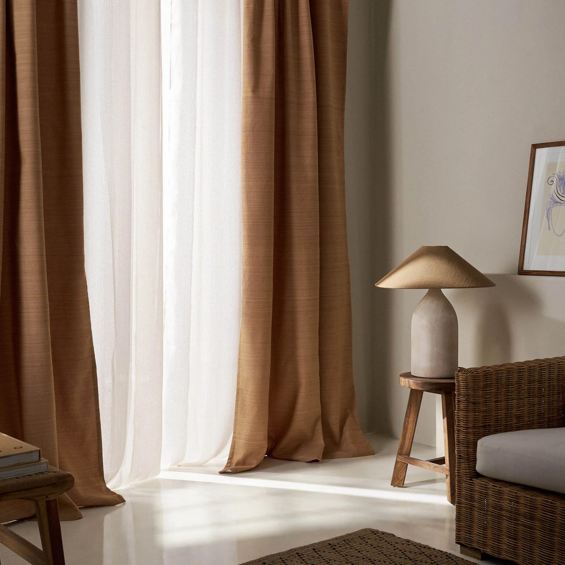 Ready-made Curtain 130x270cm Teyana Mustard Yellow 656