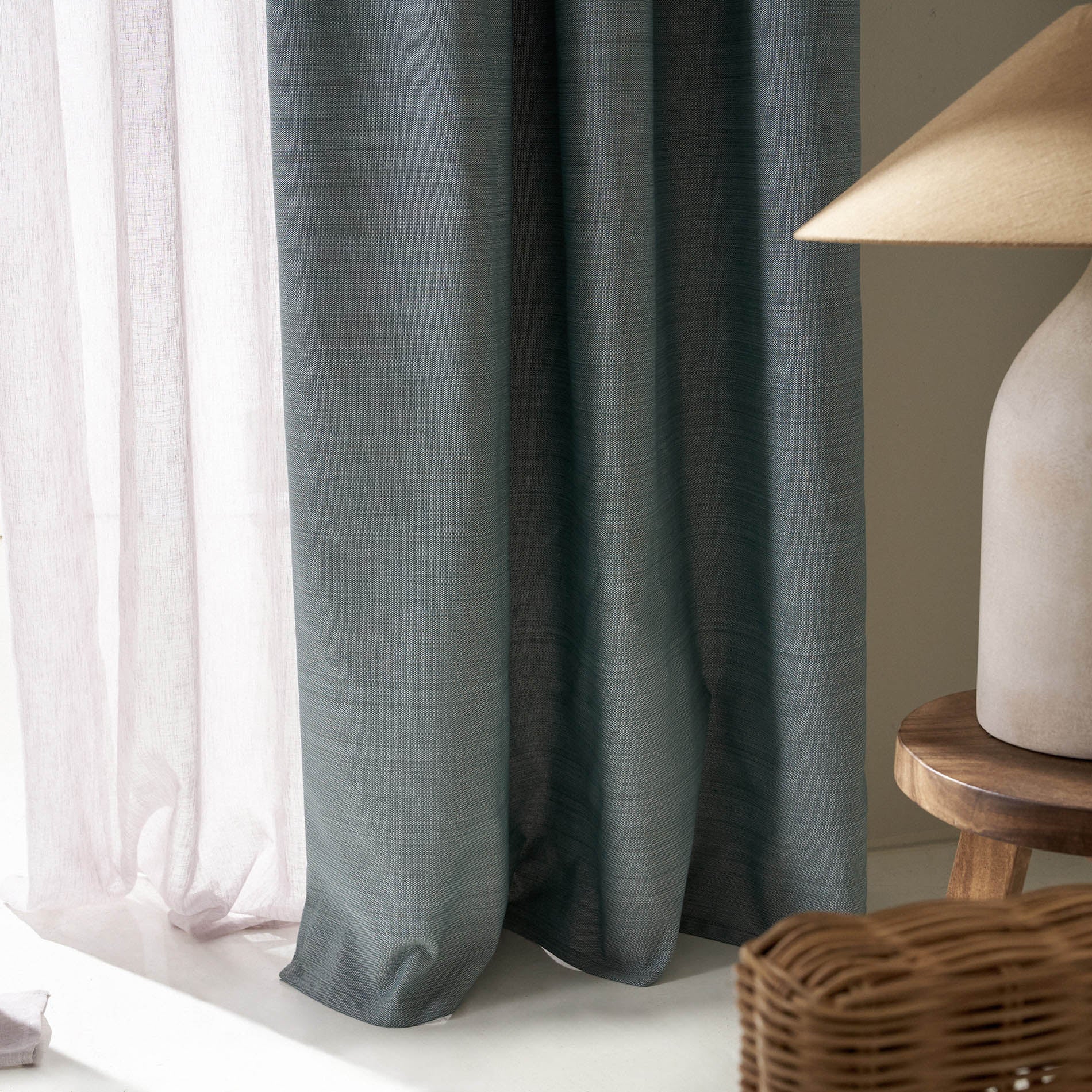 Έτοιμη Κουρτίνα 130x270cm Teyana Jade Green 656