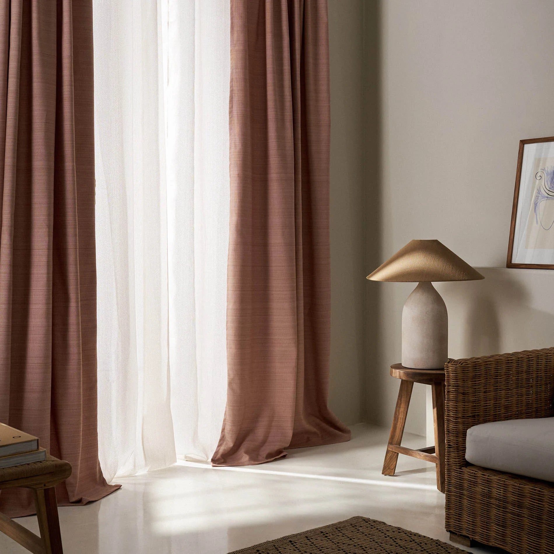 Ready-made Curtain 130x270cm Teyana Salmon 656