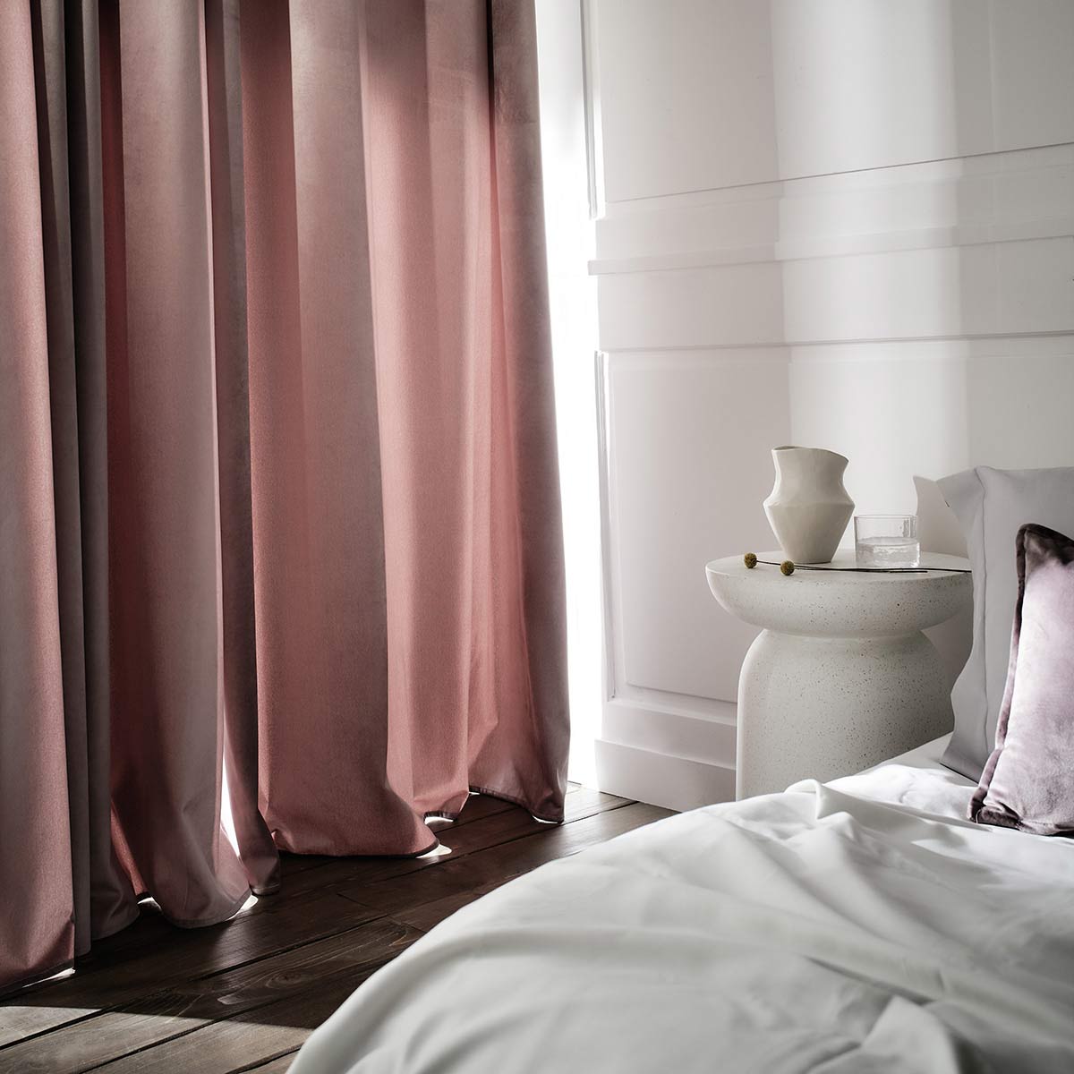 Κουρτίνα με τρουκς 140x280cm Winter Mauve Grey 711/19