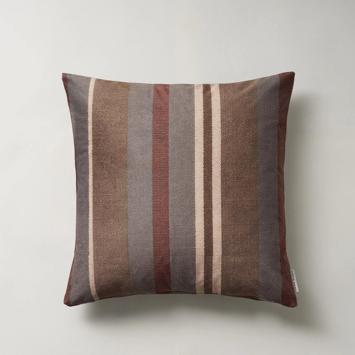 Μαξιλαροθήκη 43x43cm Neoma stripe Gold Beige 158