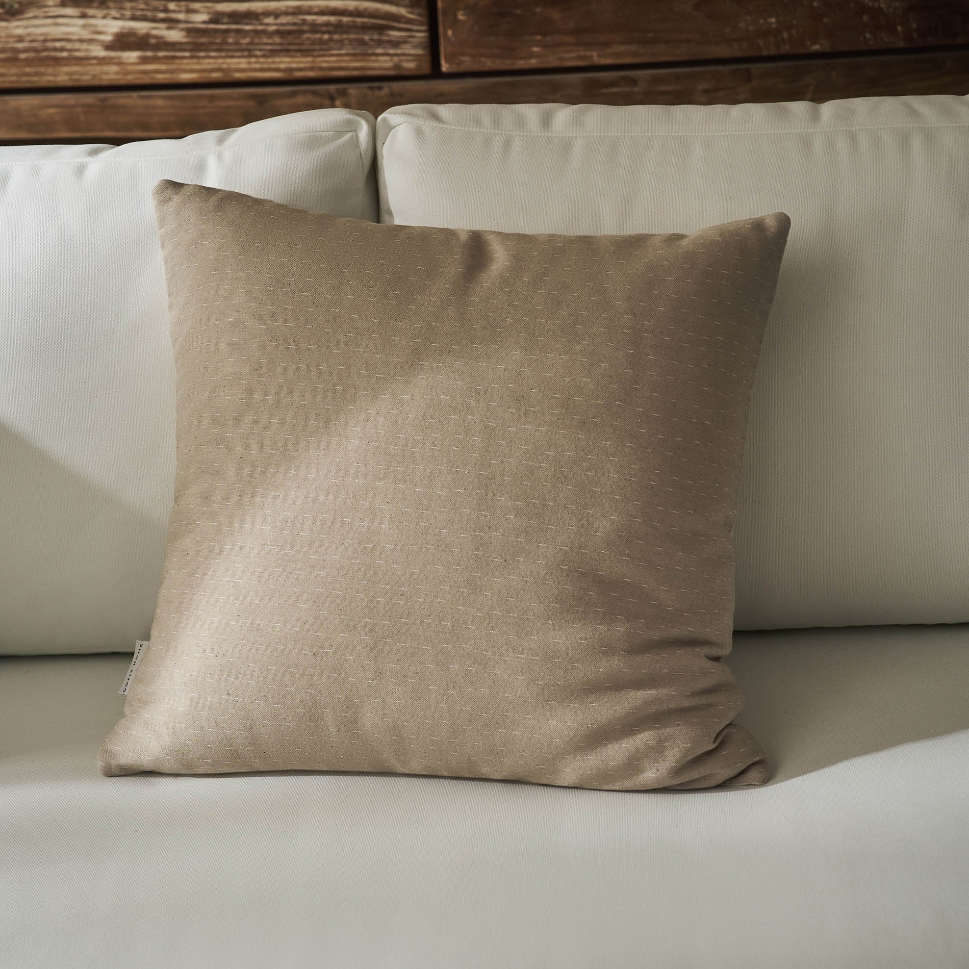 Μαξιλαροθήκη 50x50cm Rukia Natural Beige/Offwhite 269