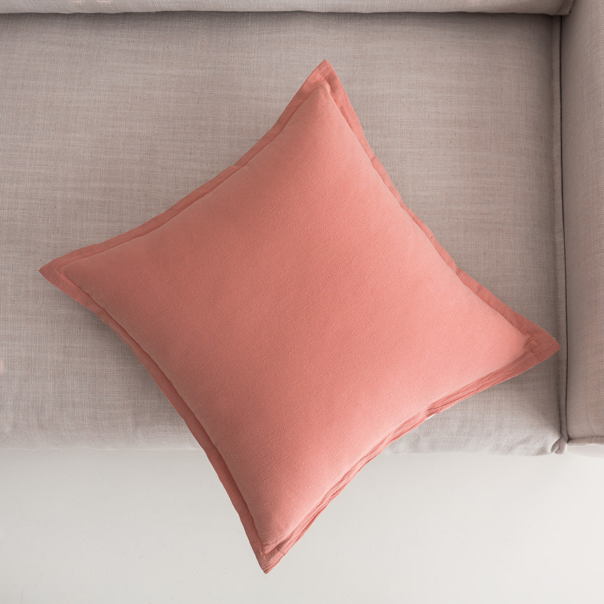 Μαξιλαροθήκη 43x43cm Light veil Apple pink/Vanilla 309/ 17