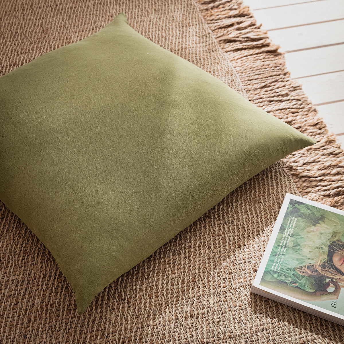 Μαξιλαροθήκη 65x65cm Light veil Nature Green 309/ 30