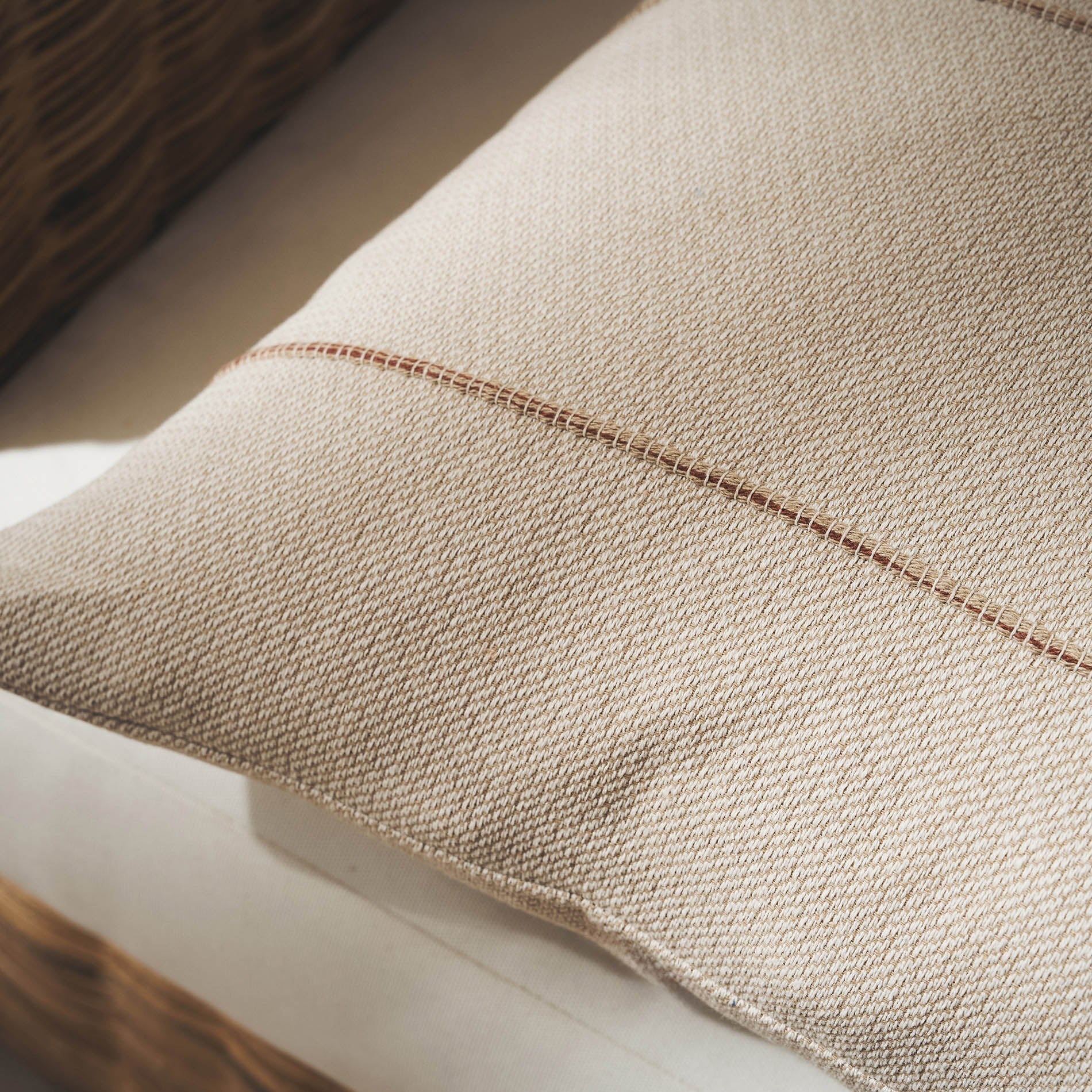 Μαξιλαροθήκη 43x43cm Rabia Beige/Clay 321/02