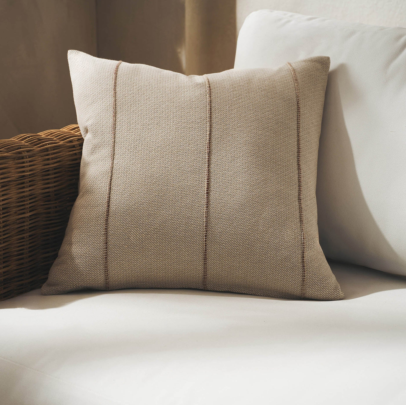 Pillowcase 43x43cm Rabia Beige/Clay 321/02