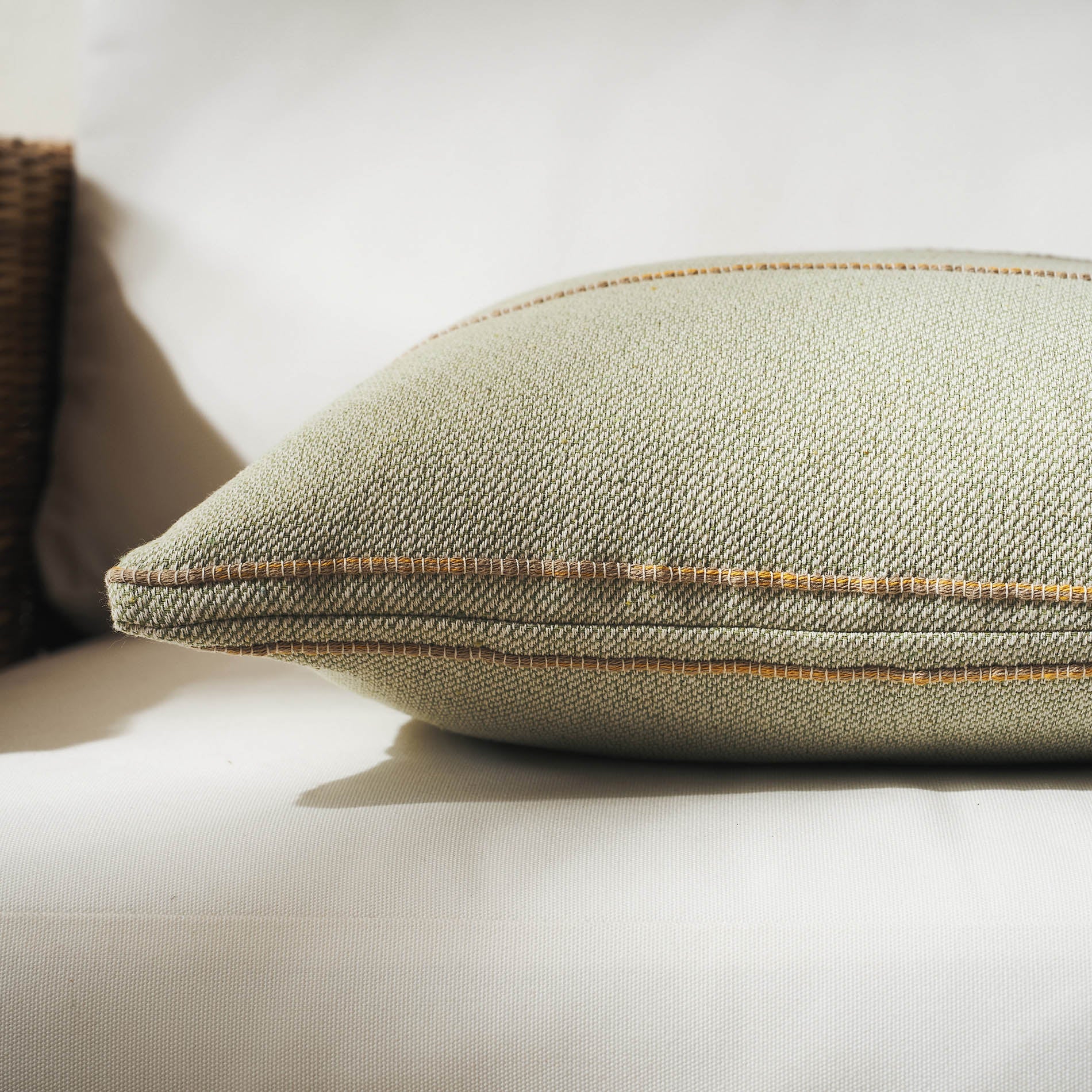 Μαξιλαροθήκη 43x43cm Rabia Green/Mustard 321/11