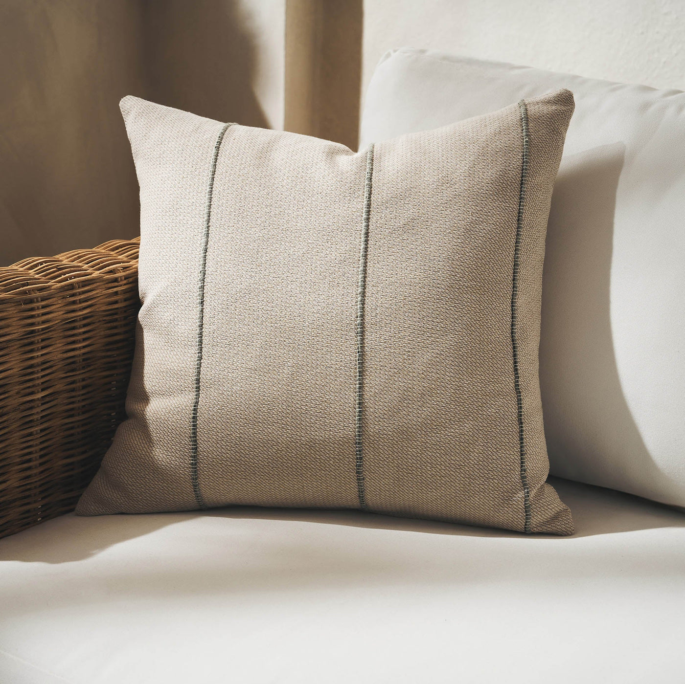 Pillowcase 43x43cm Rabia Beige/Green 321/18