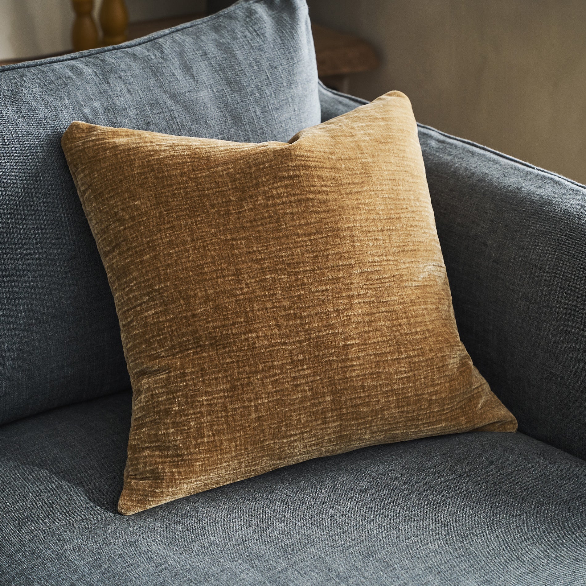 Μαξιλαροθήκη 50x50cm Lucilla Gold Grain 332/04