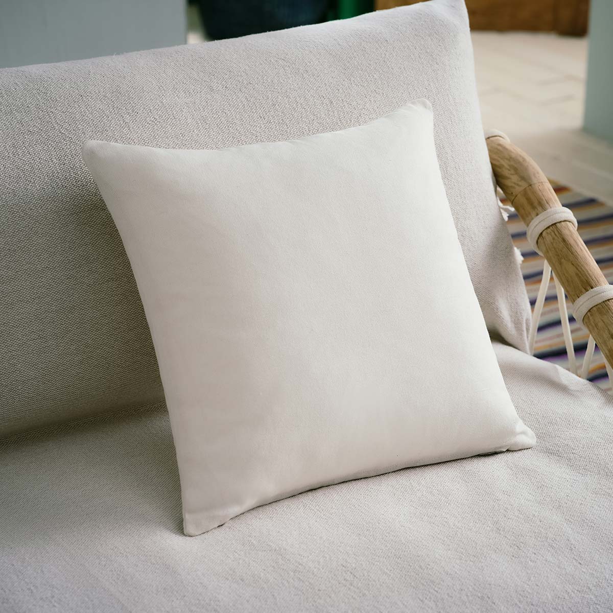 Μαξιλαροθήκη 43x43cm Eartha Cloud White 372/16