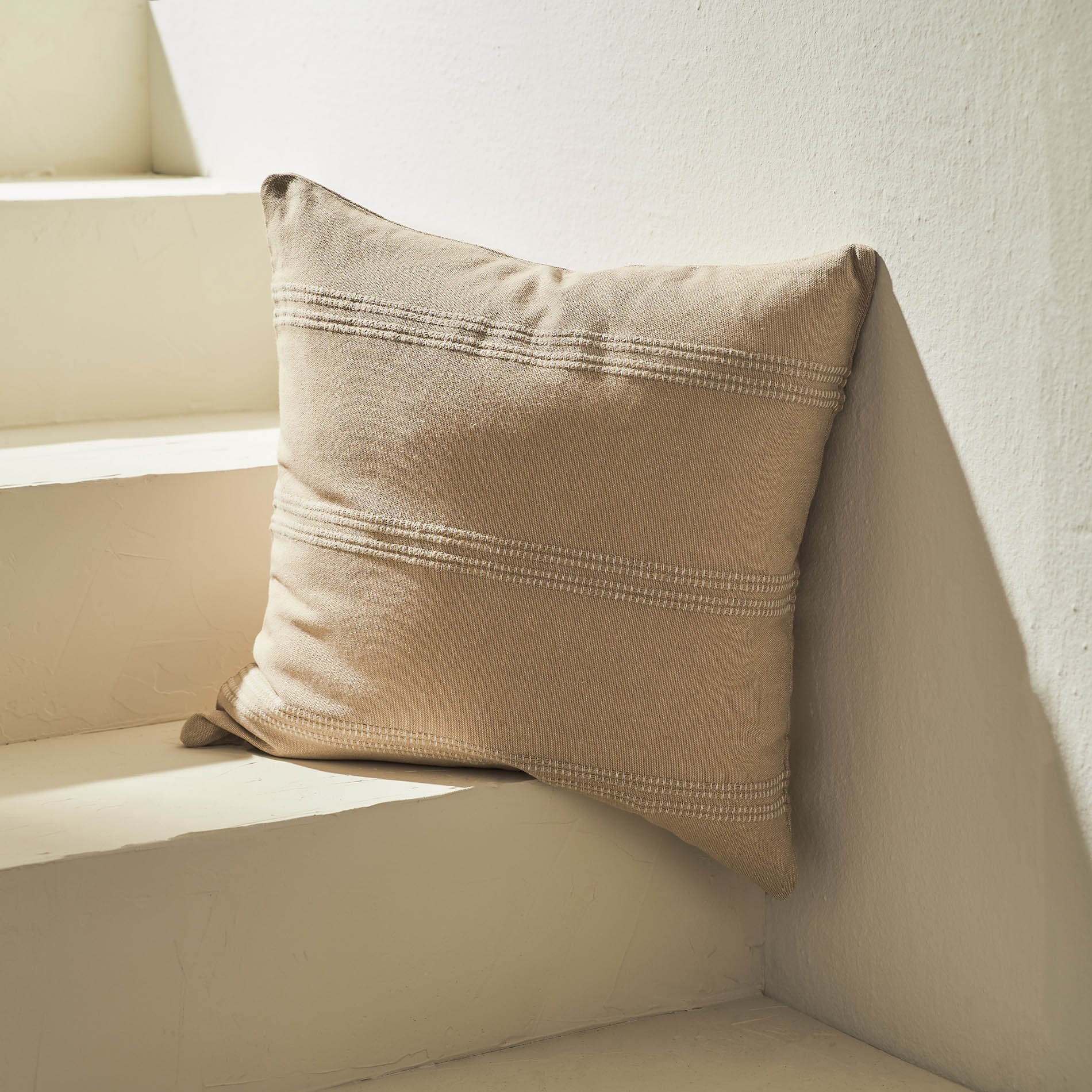 Μαξιλαροθήκη 43x43cm Rathma Wet Sand Beige 375