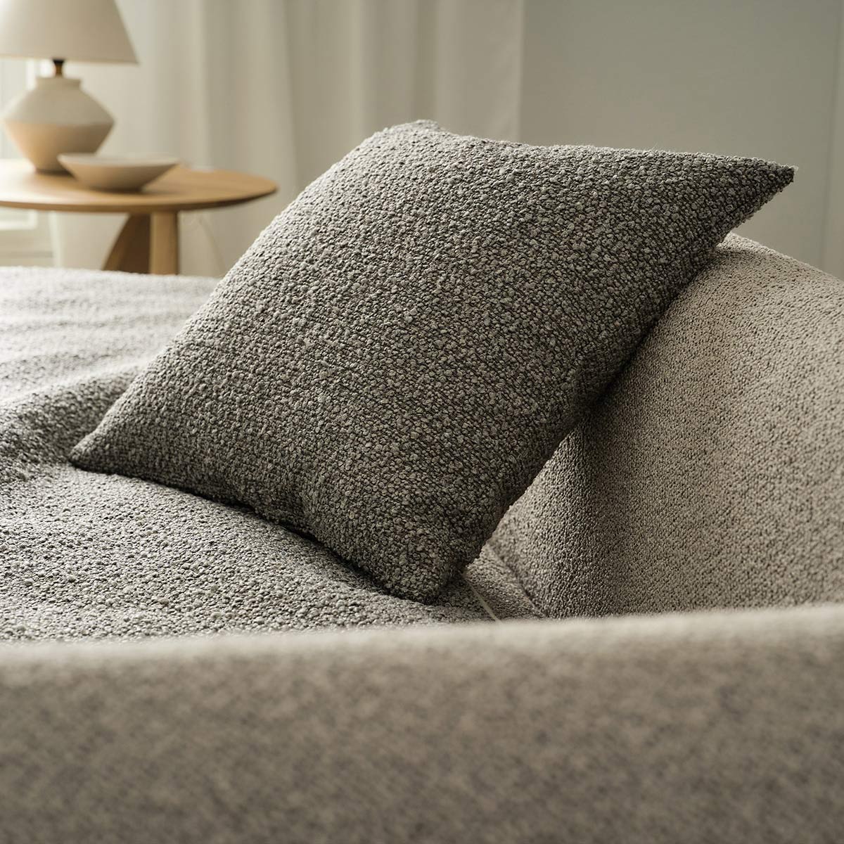 Μαξιλαροθήκη 43x43cm Saga Quiet Grey 445/15