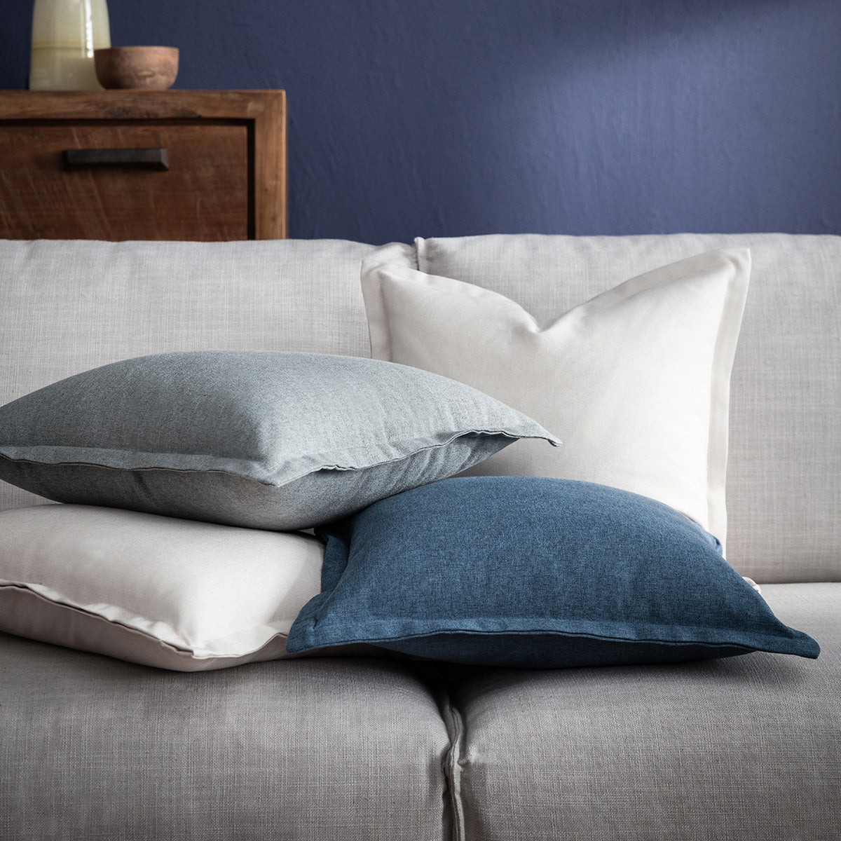 Pillowcase 43x43cm Isolde Jean Blue 460