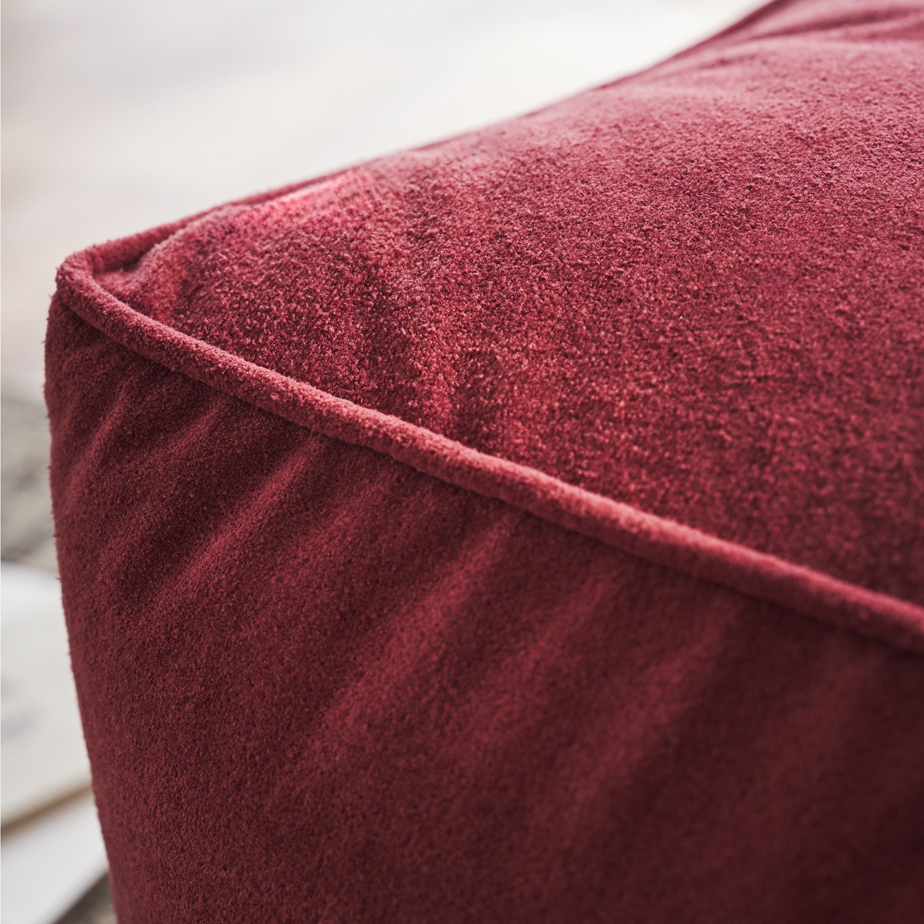 πουφ 40x50x50cm Mirabelle Spice Red 461/02