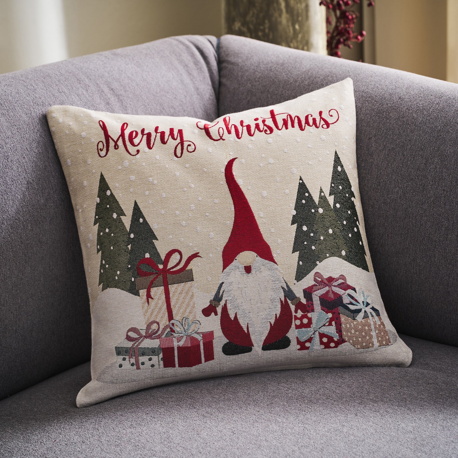 Μαξιλαροθήκη 43x43cm Xmas 480