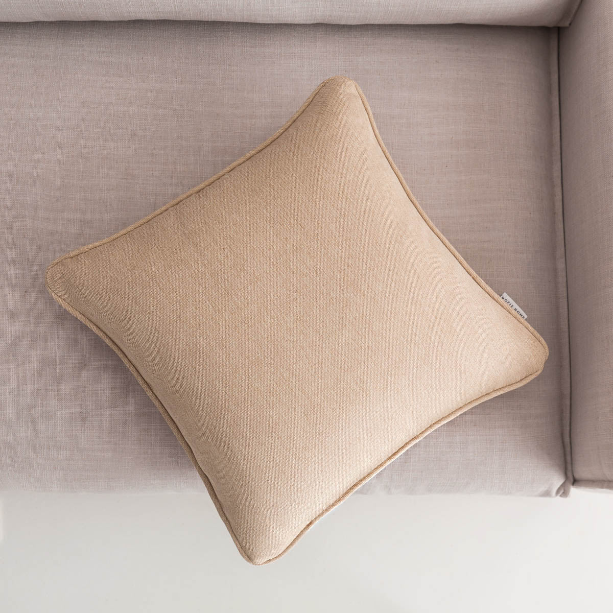 Μαξιλαροθήκη 43x43cm Beige 508/06