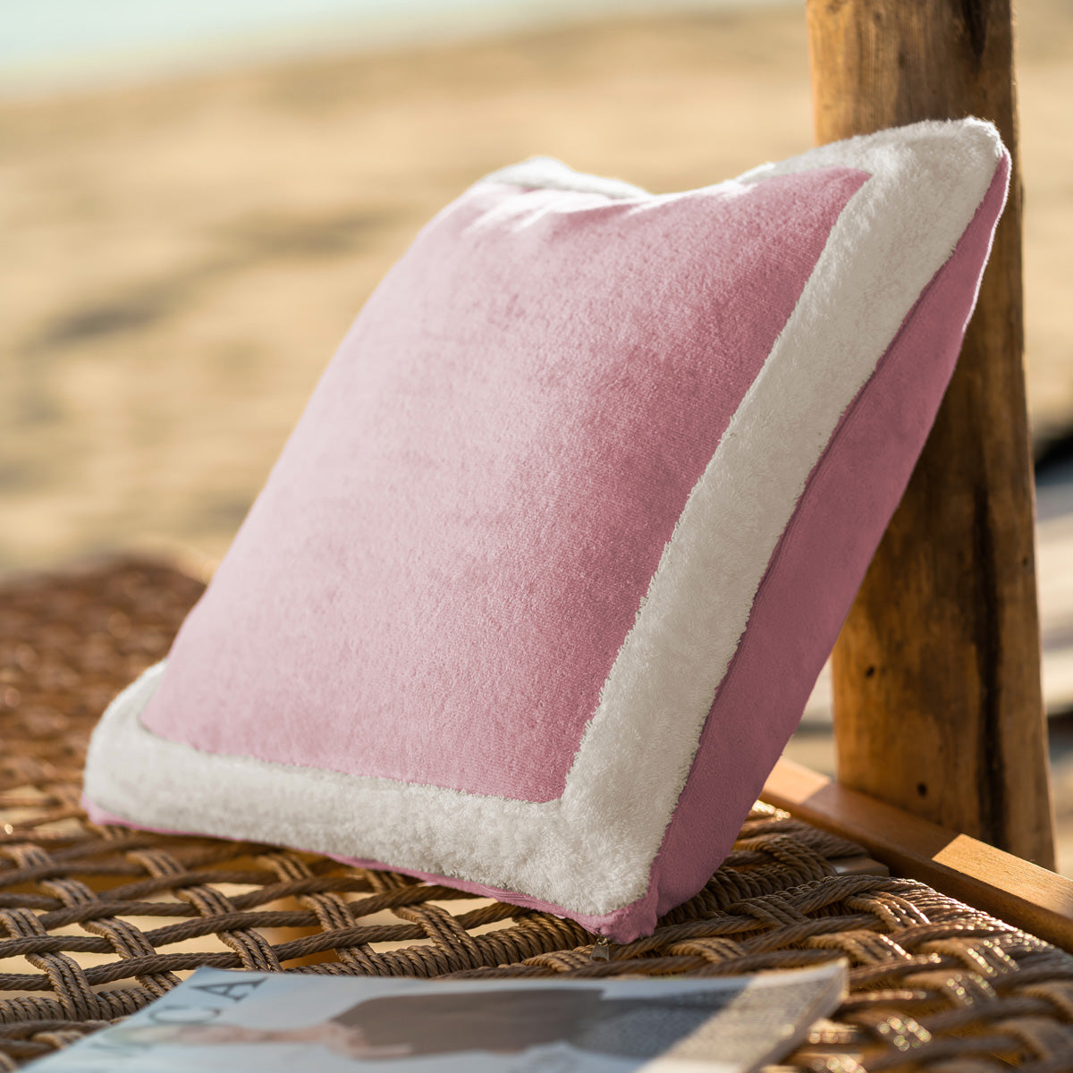 Pillowcase 43x43cm Gum Pink / Vanilla 519/ 23