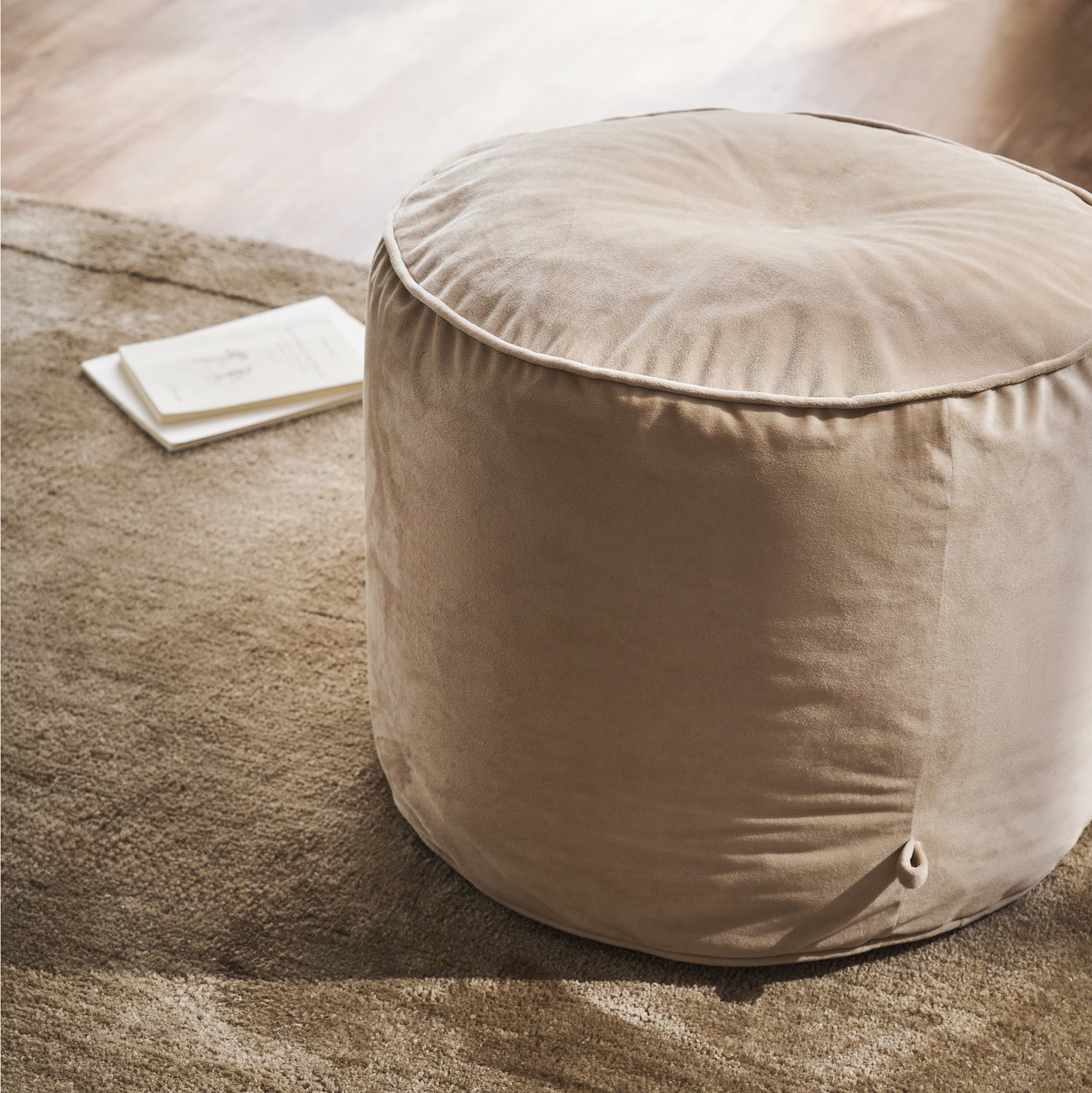 πουφ 40x50x50cm Winter Dove Beige 711/06
