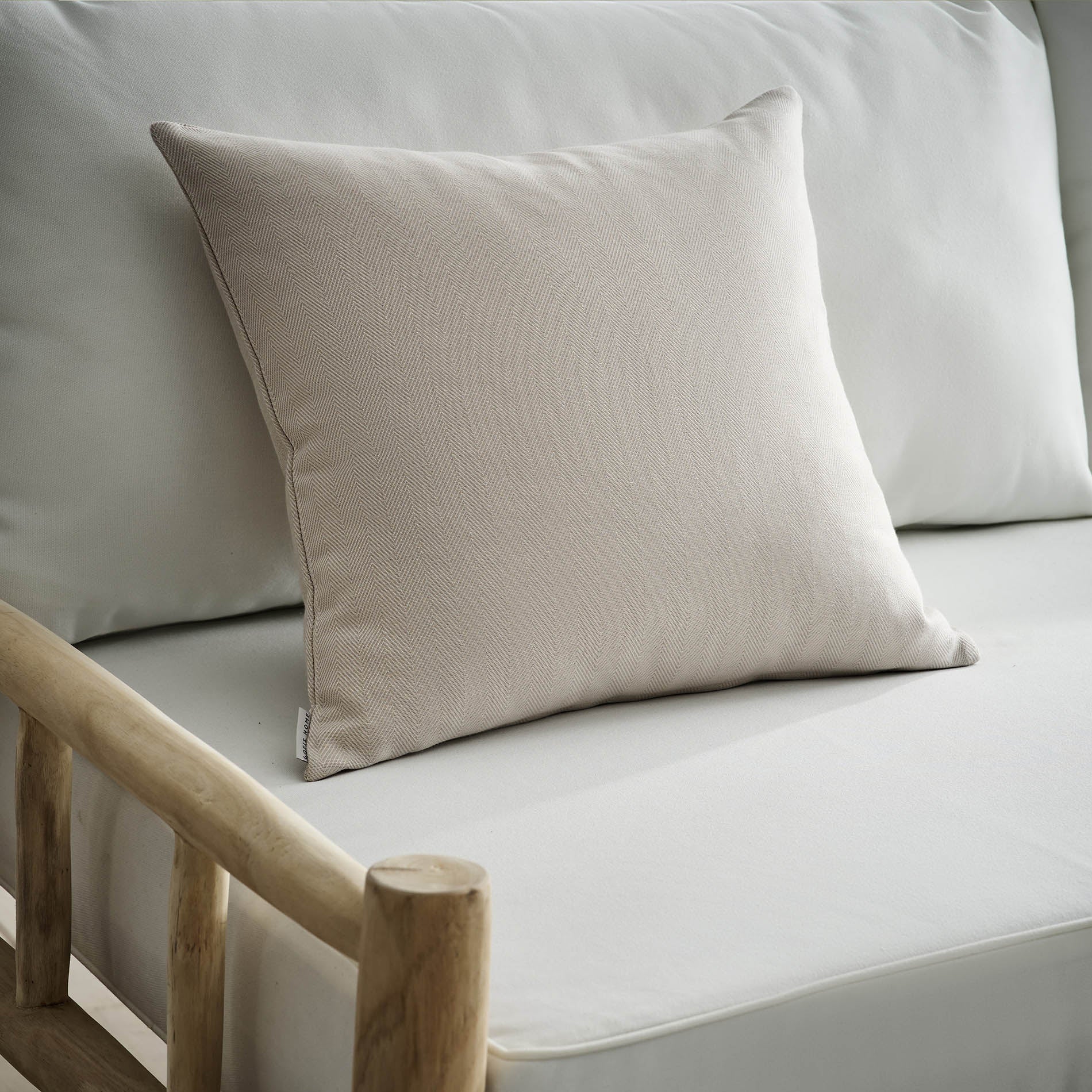 Μαξιλαροθήκη 50x50cm Rene Sand Beige SS24 732