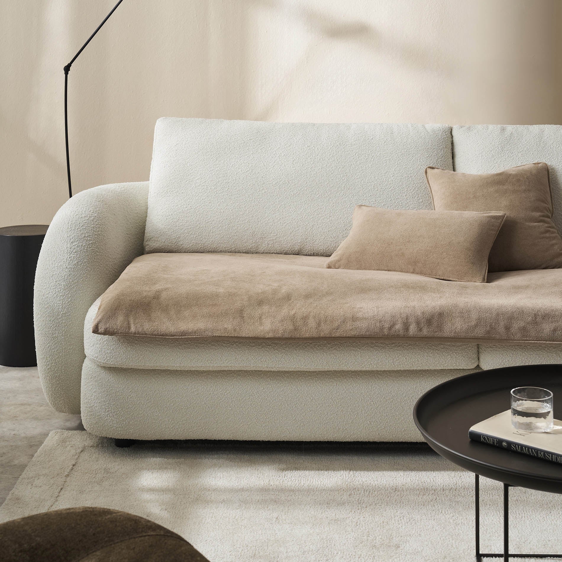 Sofa Topper 80x200cm  Nadinia Canvas Beige 137