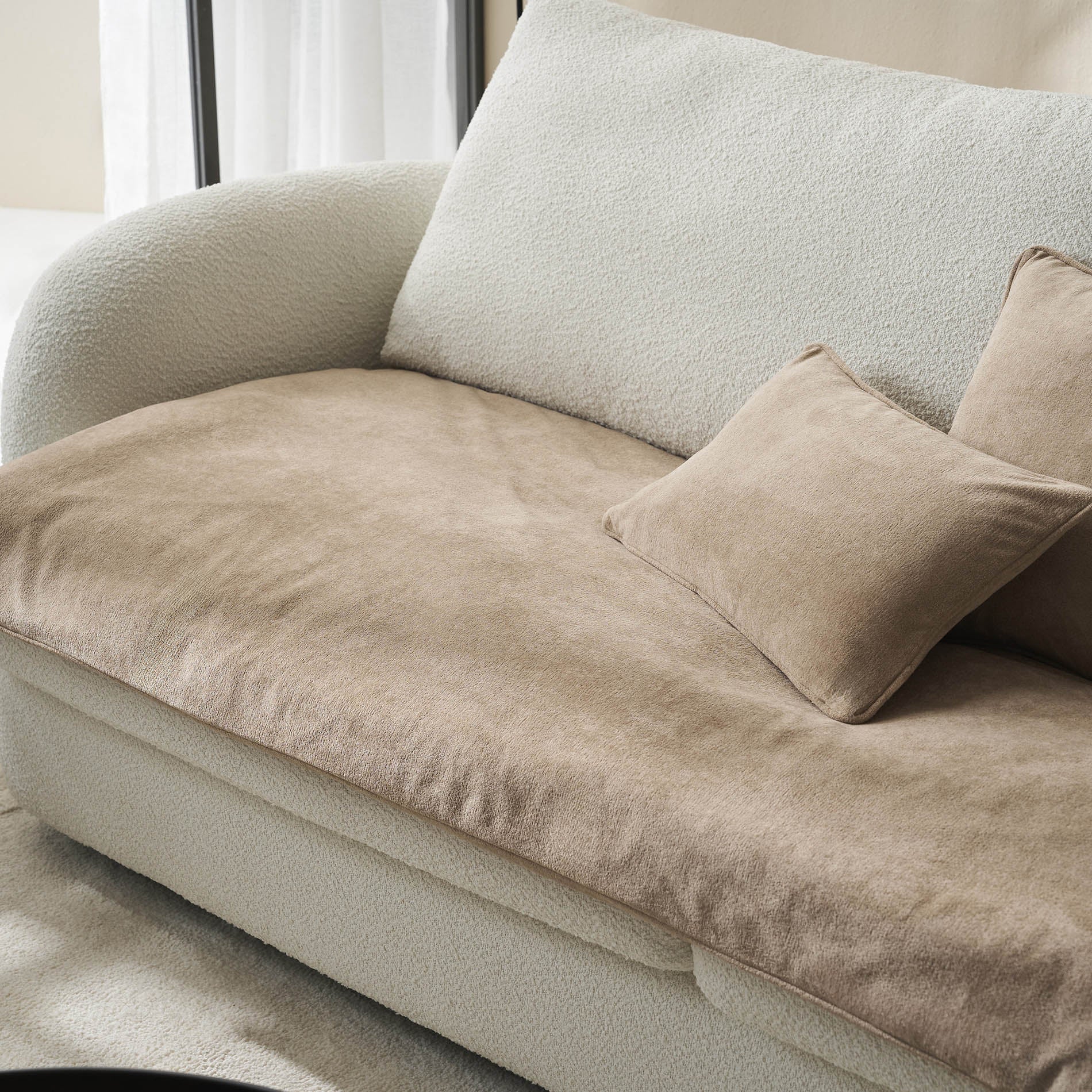 Sofa Topper 80x200cm  Nadinia Canvas Beige 137