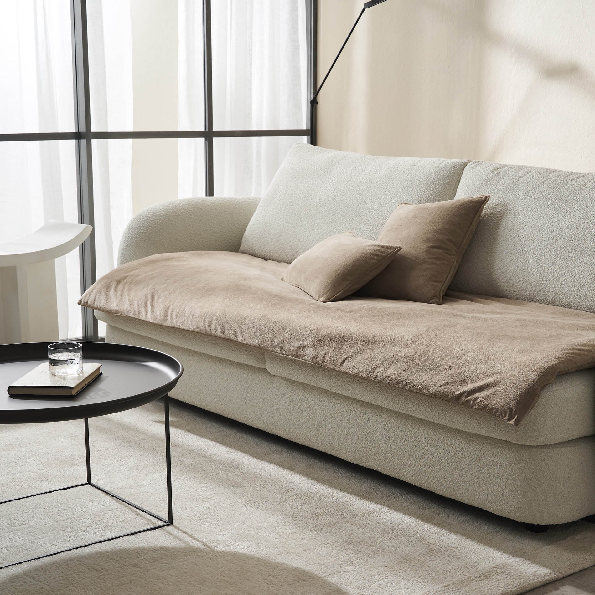 Sofa Topper 80x200cm  Nadinia Canvas Beige 137