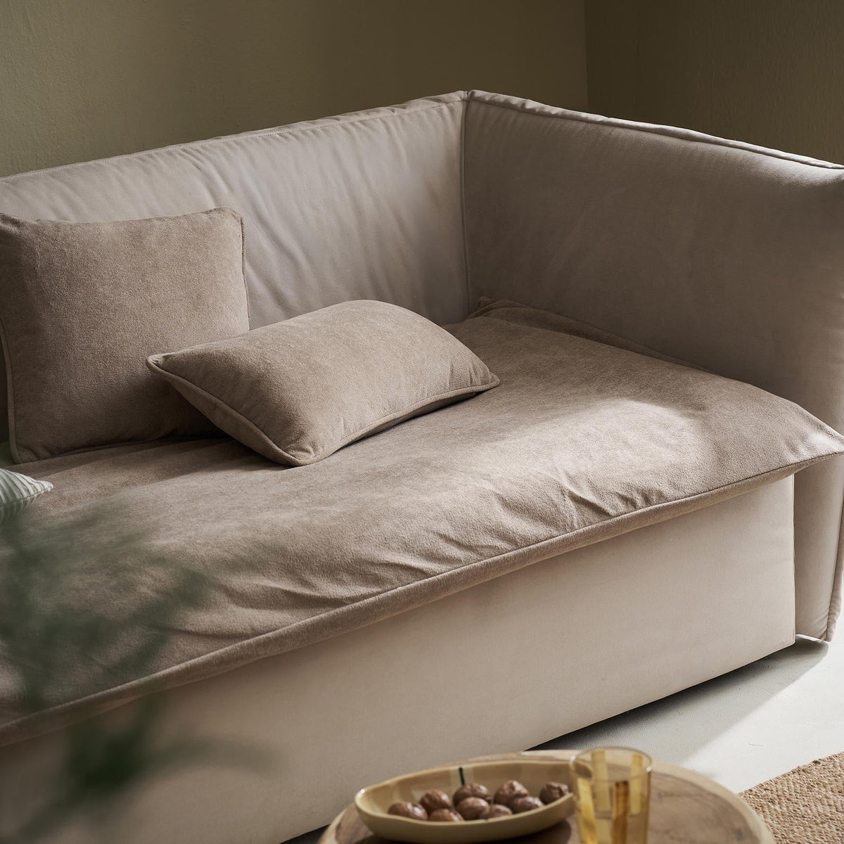 Θήκη Sofa Topper 80x200cm Nadinia Sesame Brown 137
