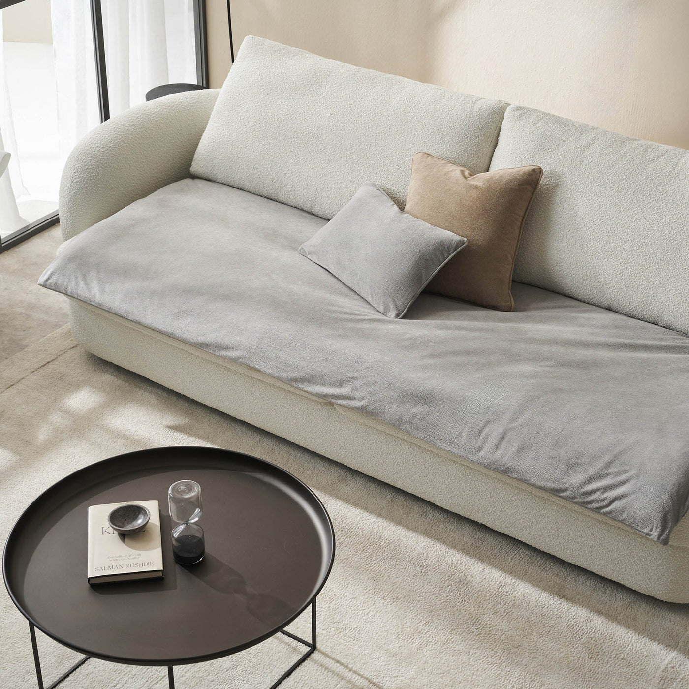 Sofa Topper 80x200cm Nadinia Fog Gray 137