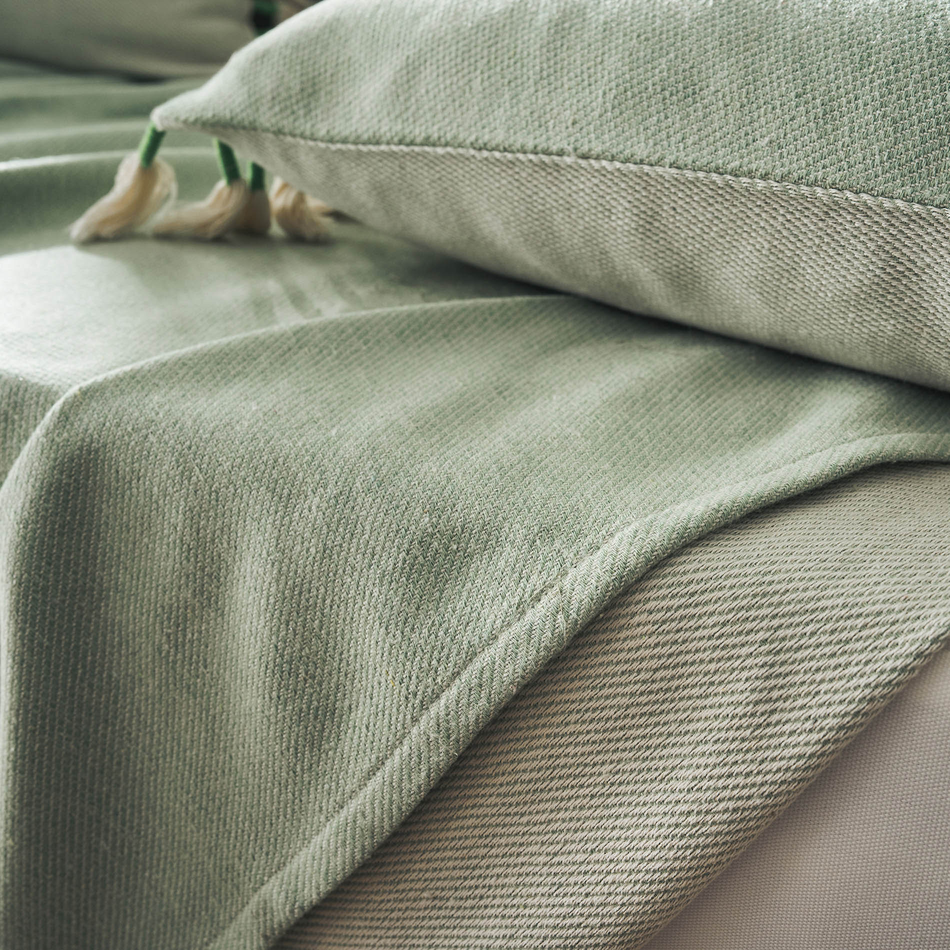 Ριχτάρι Διακοσμητικό 180x180cm Kianga Bean Green 226/18
