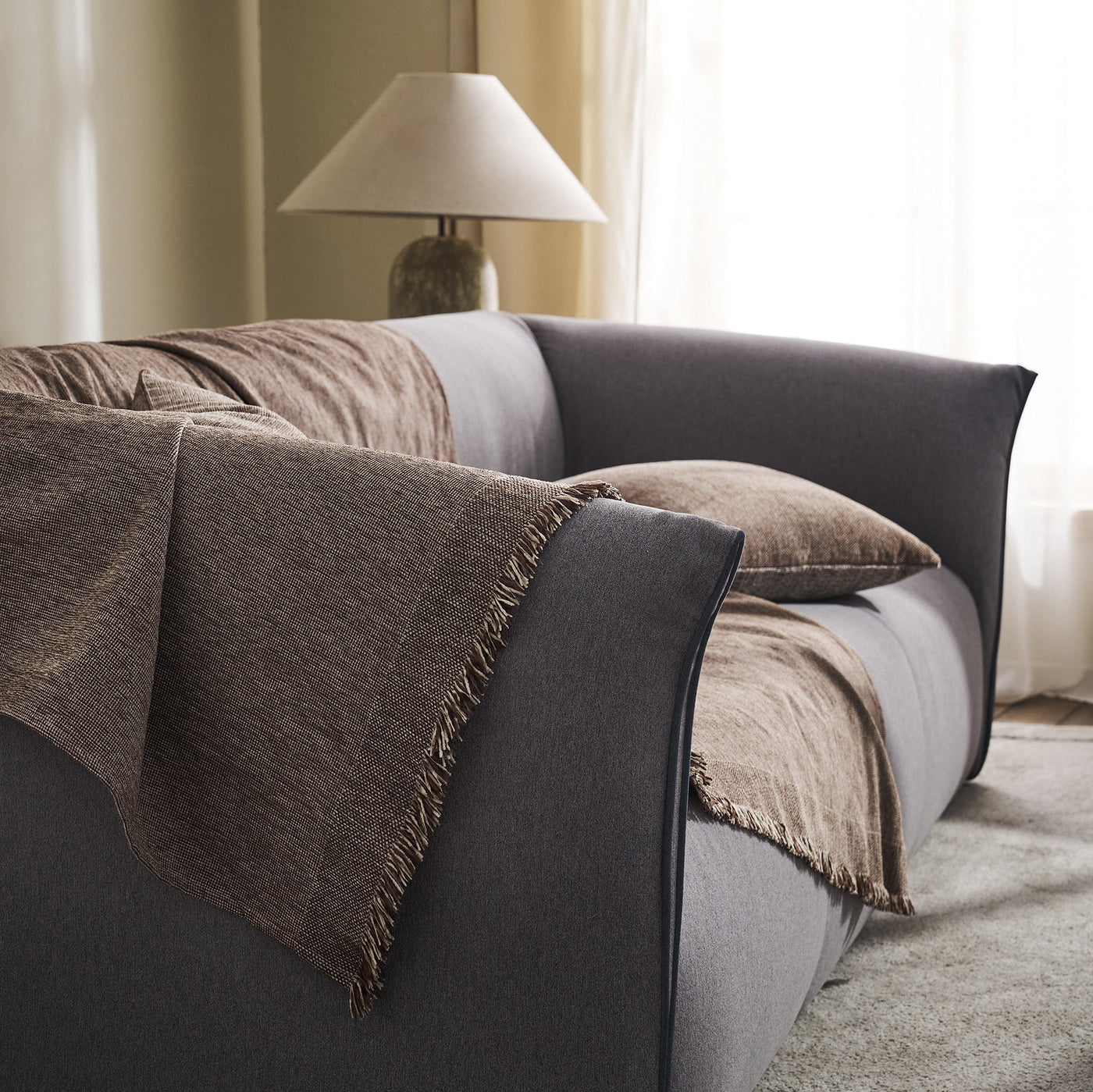 Valkyrie Leather Throw Brown 234/22