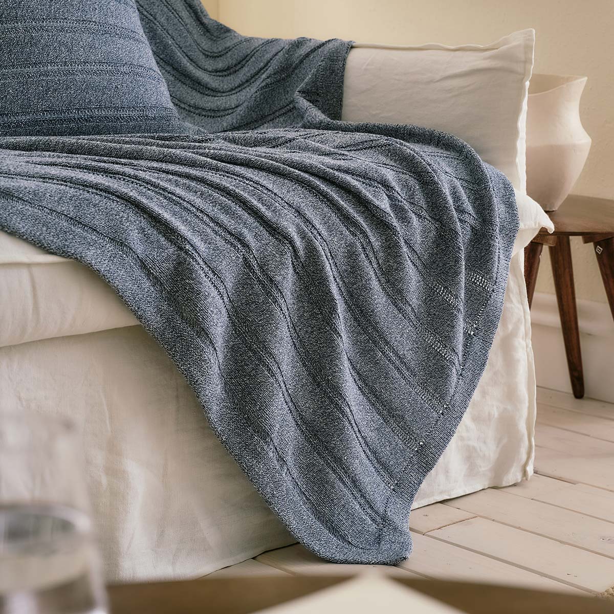 Decorative Throw 135x170cm Cerelia Marine Blue 380/01