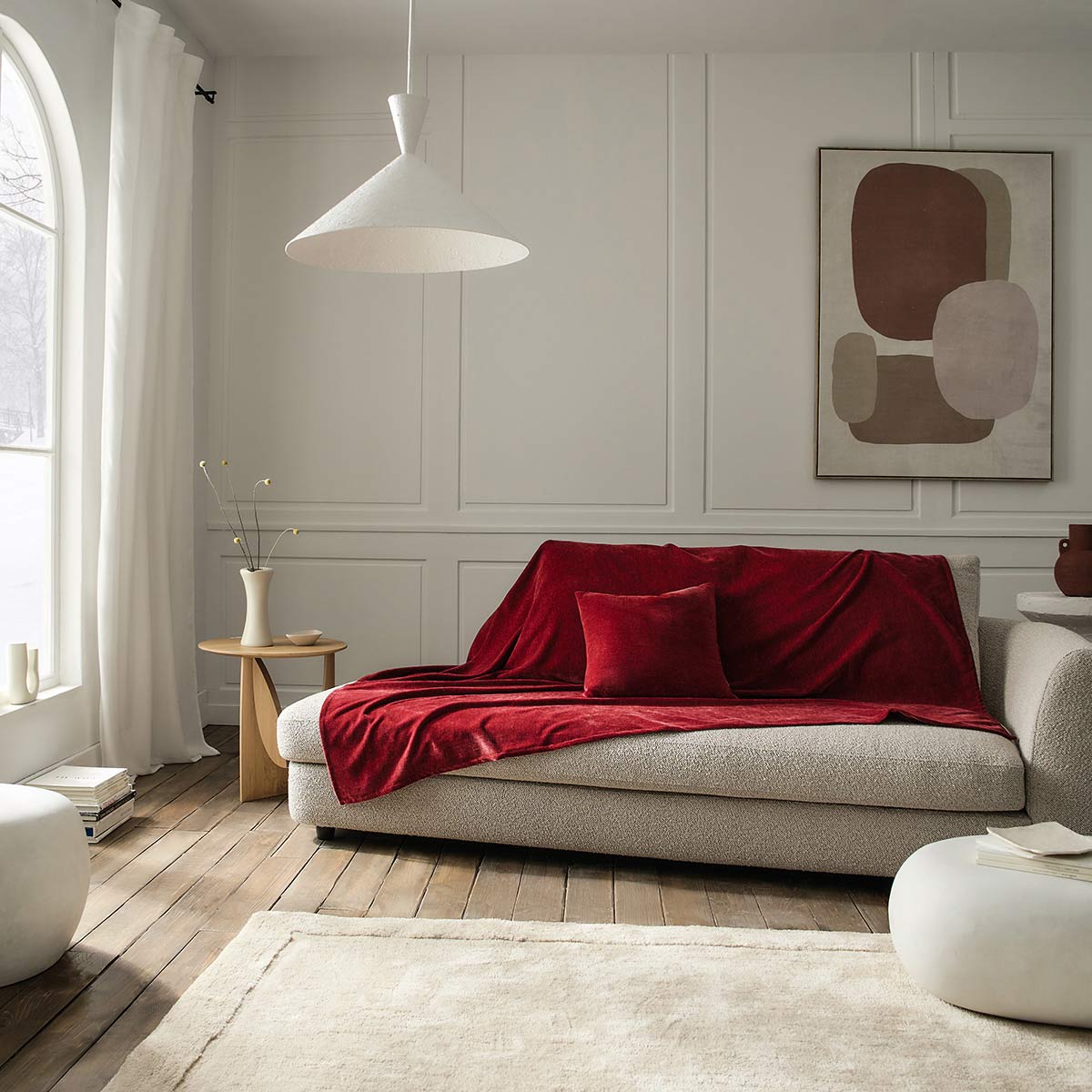 Thrower Luna Red Velvet 427/02