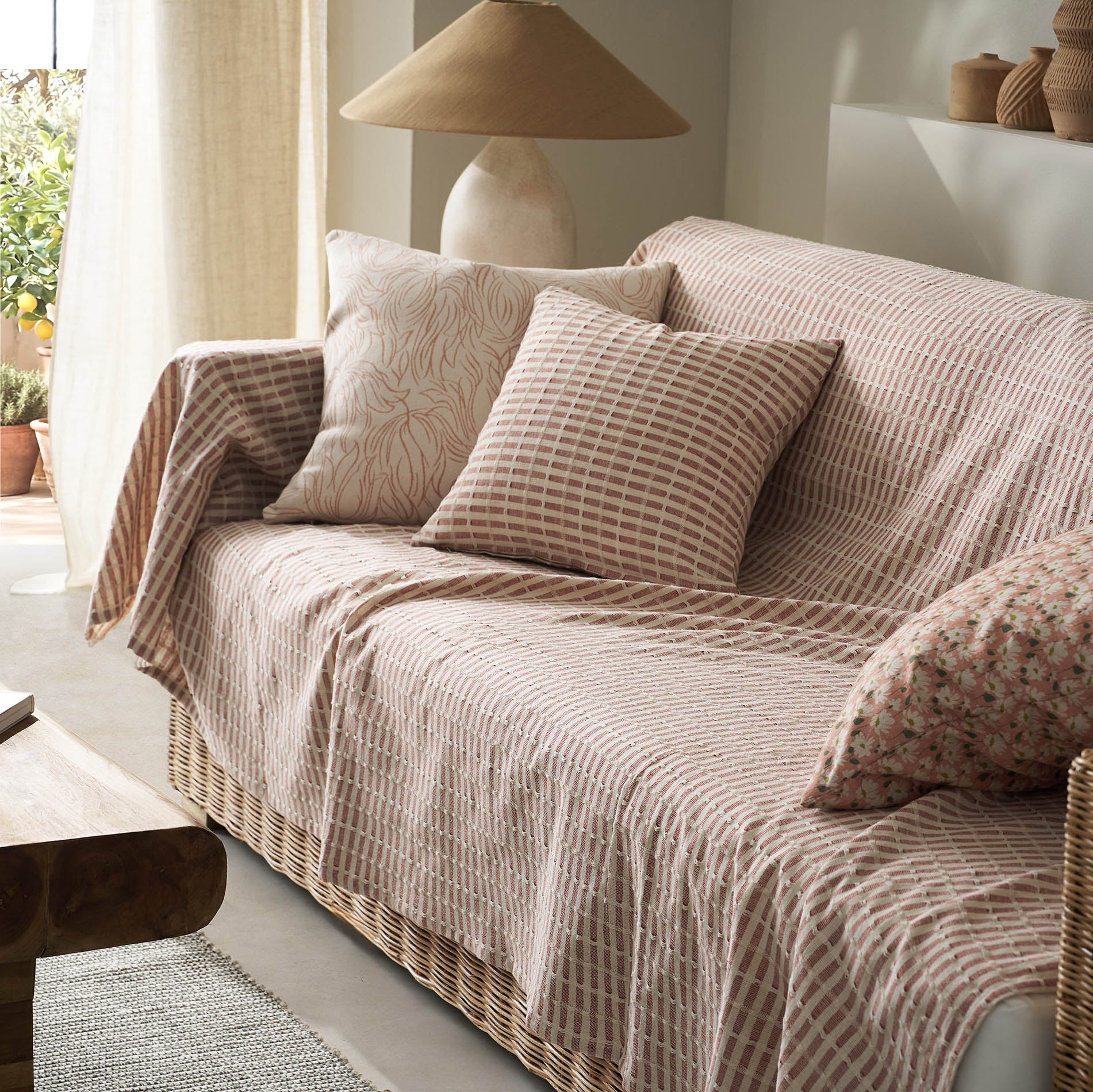 sofa throw Elysia Dusty Rust 531/02