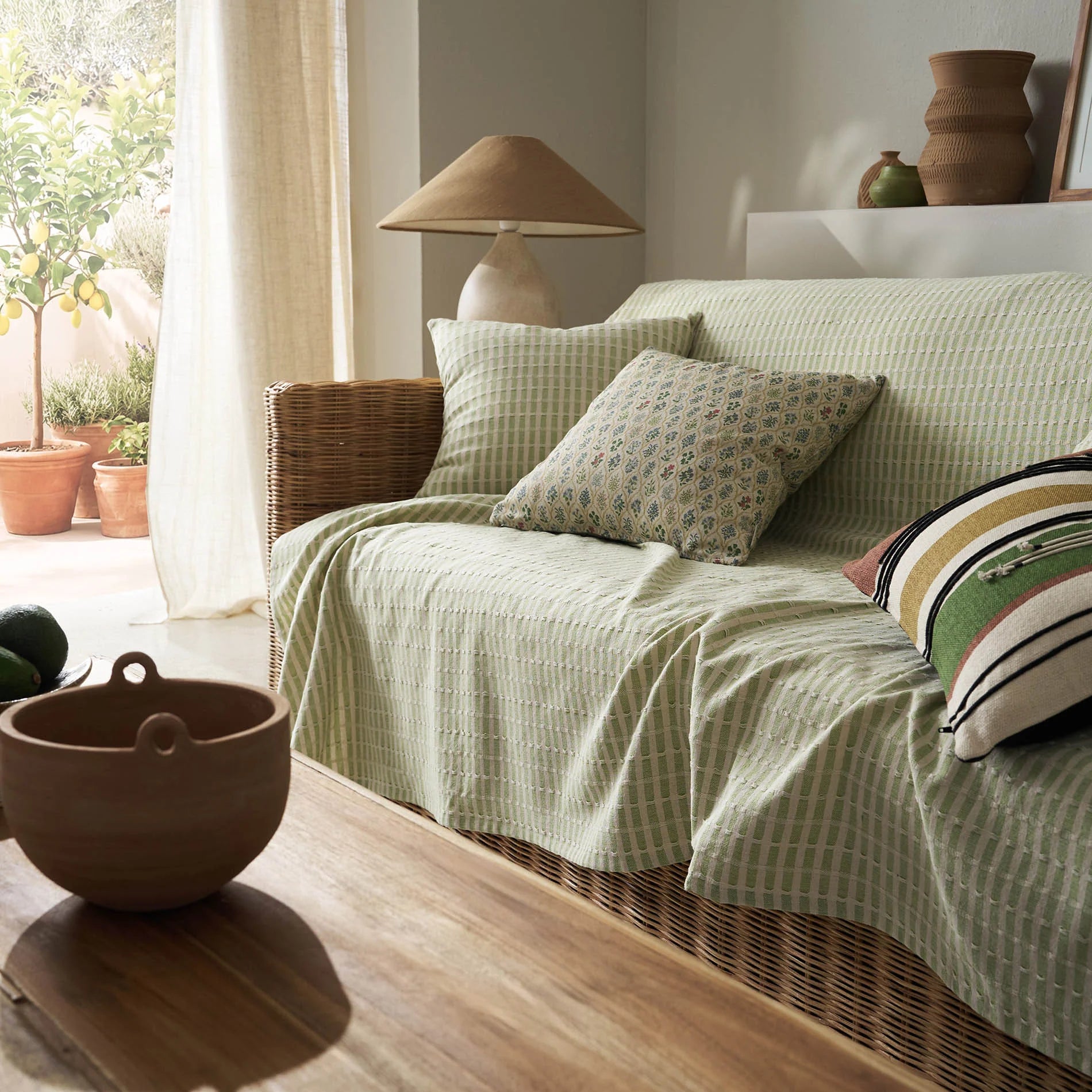 sofa throw Elysia Garden Green 531/18