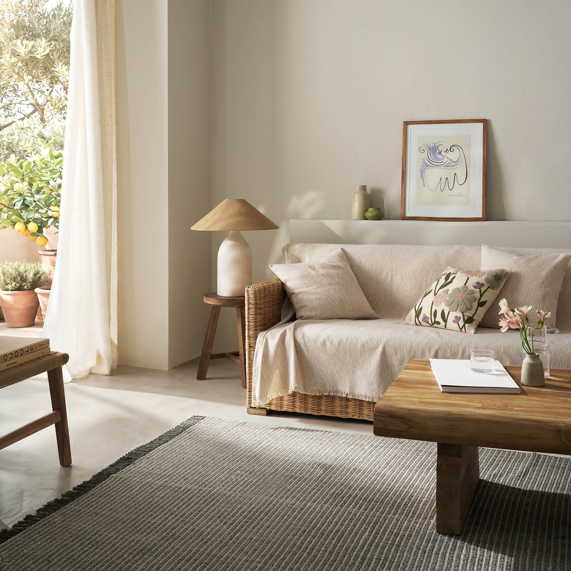 sofa throw Delia Sesame Beige 563/06