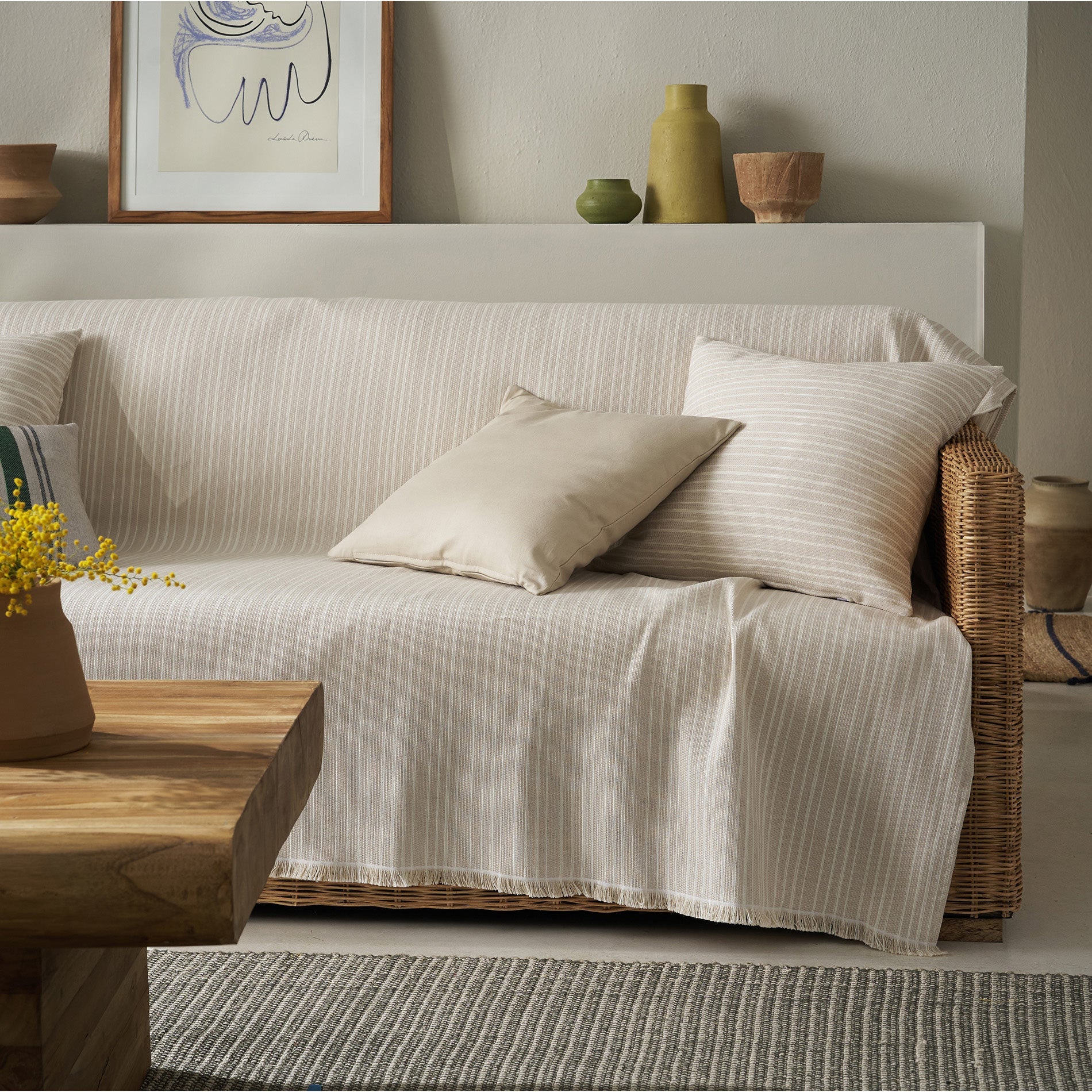 sofa throw Nymeria Beige 574/06