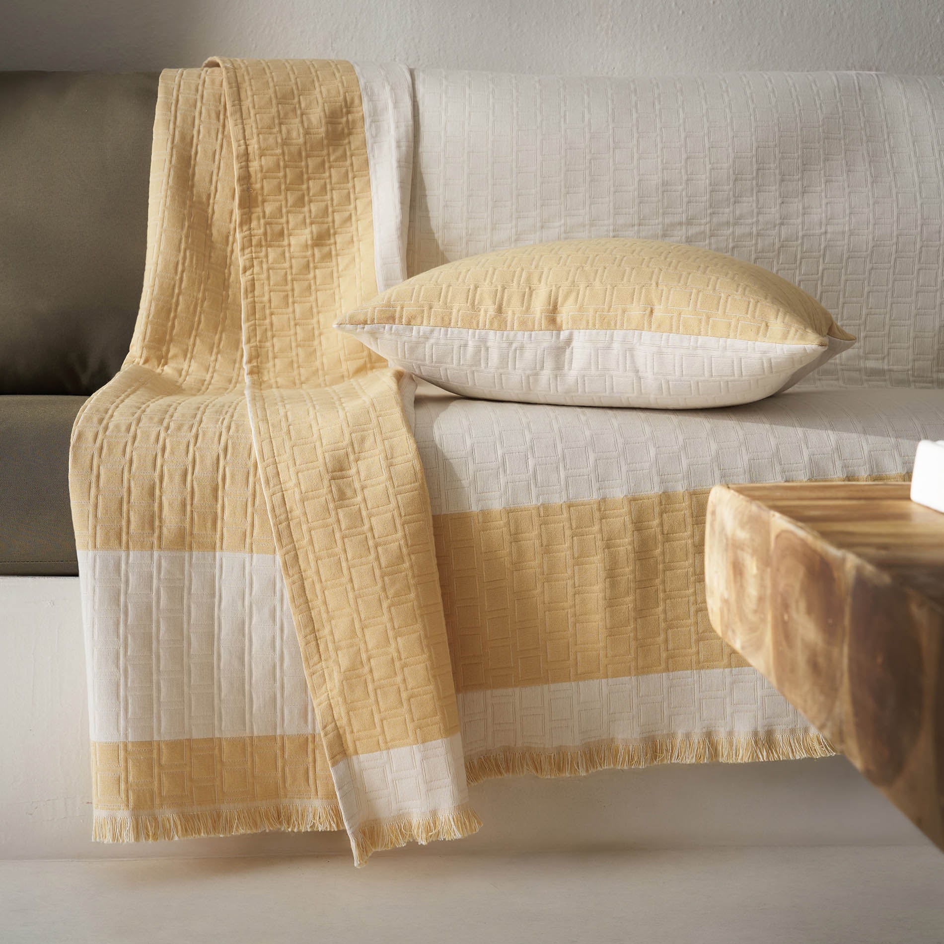 sofa throw Solenne Sun Yellow 591/04