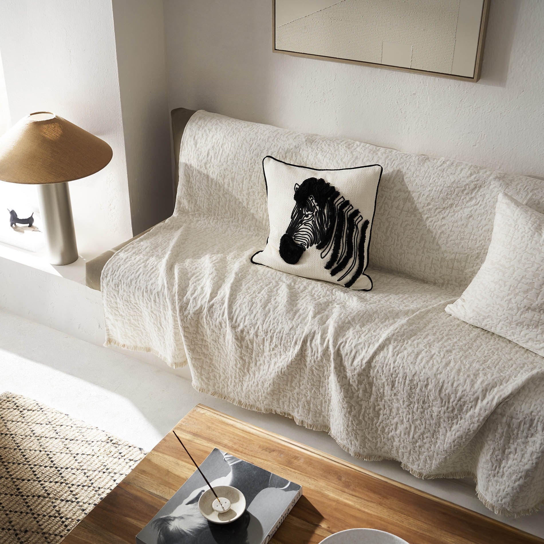 sofa throw Francis Natural Beige 729/06