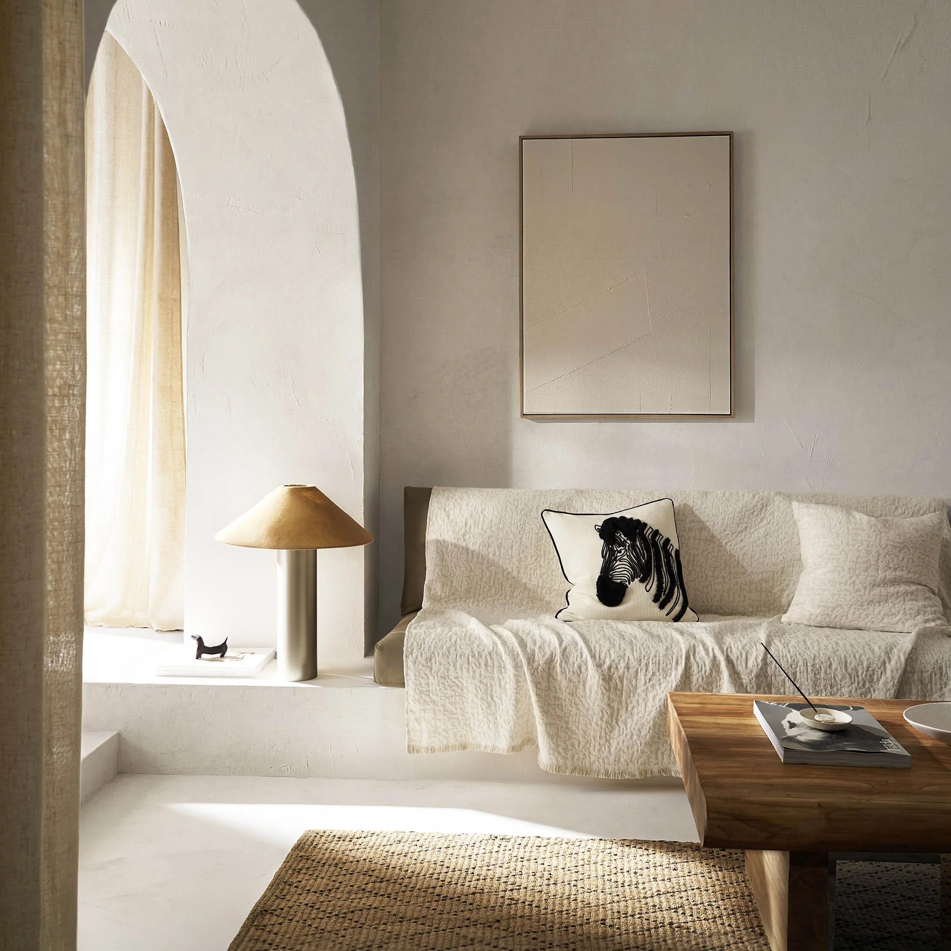 sofa throw Francis Natural Beige 729/06