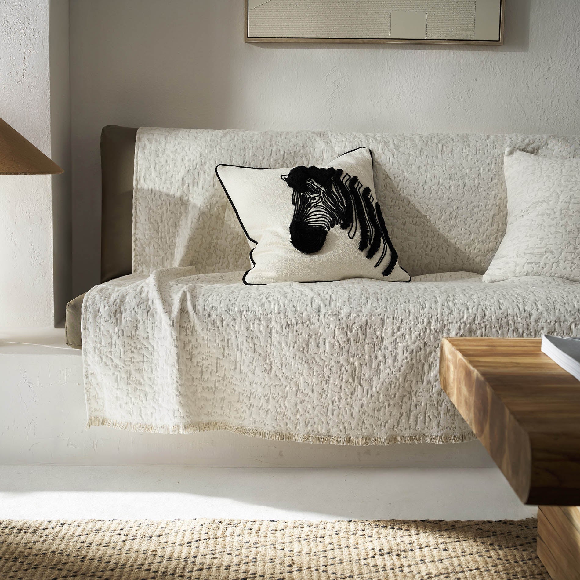 sofa throw Francis Natural Beige 729/06