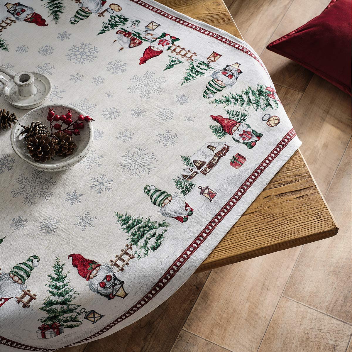 Τραπεζομάντηλο 135x135cm Xmas 312