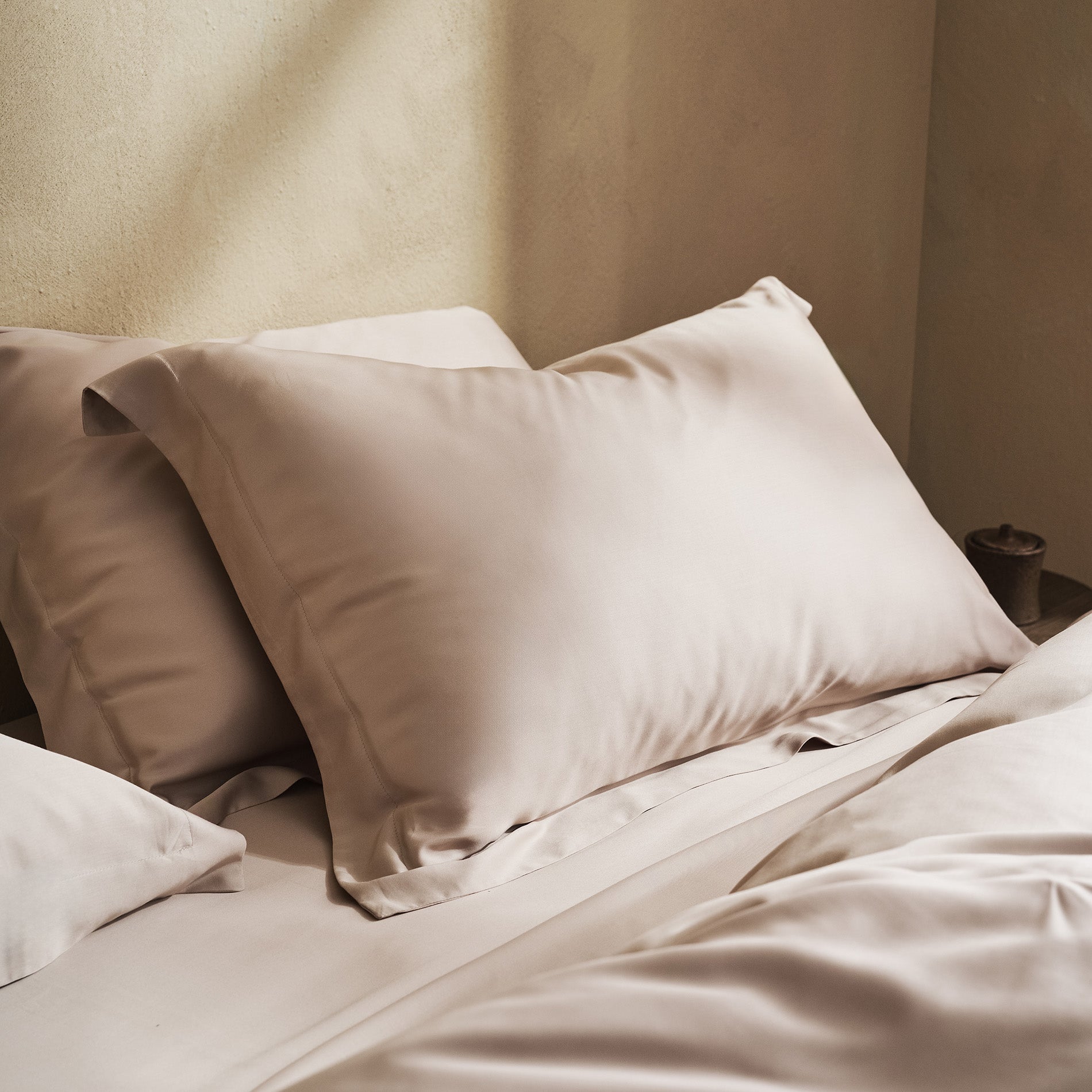 Μαξιλαροθήκες ζεύγος 51x72cm Sentia Beige 305/06