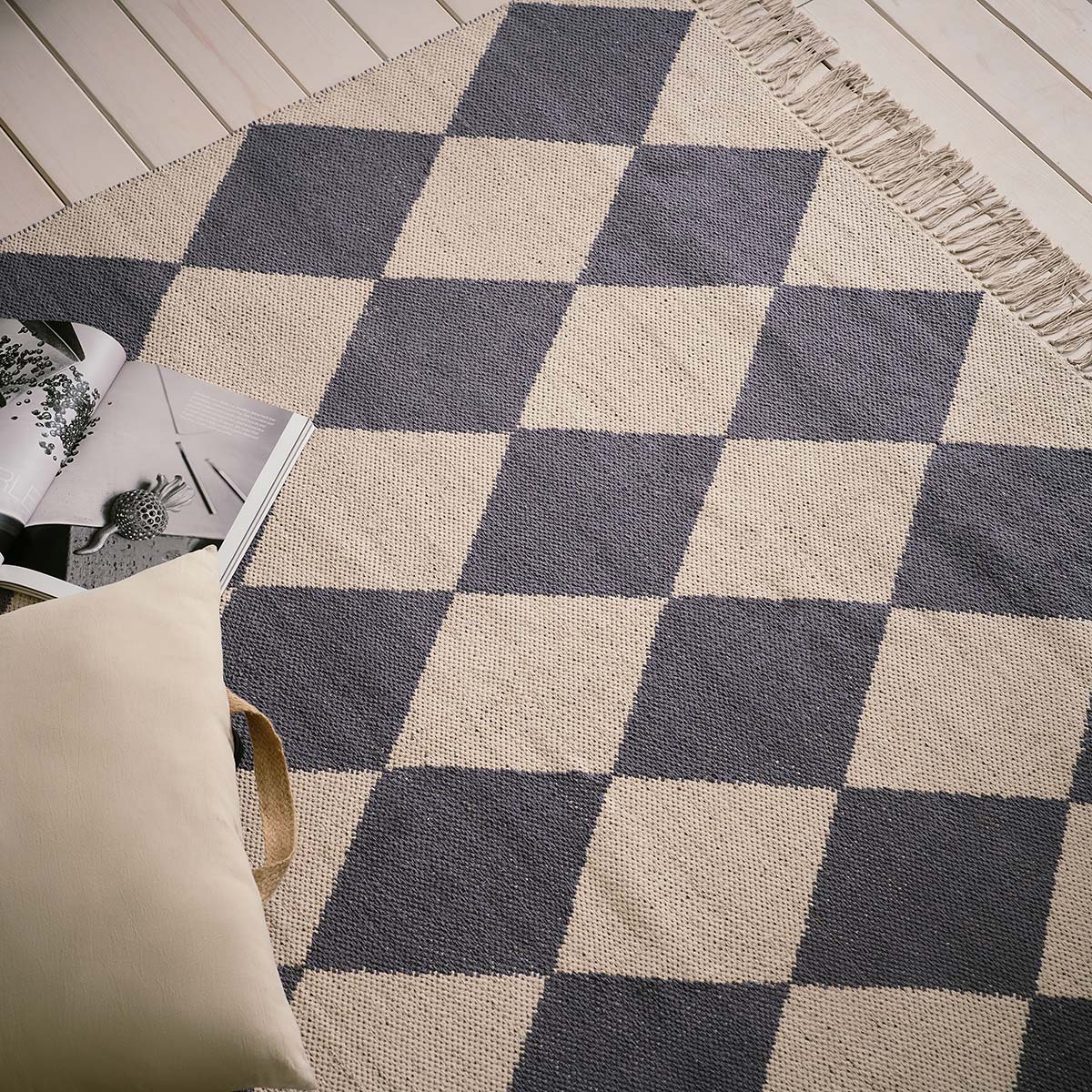Χαλί 160X230cm Onora Stone Black 522/14