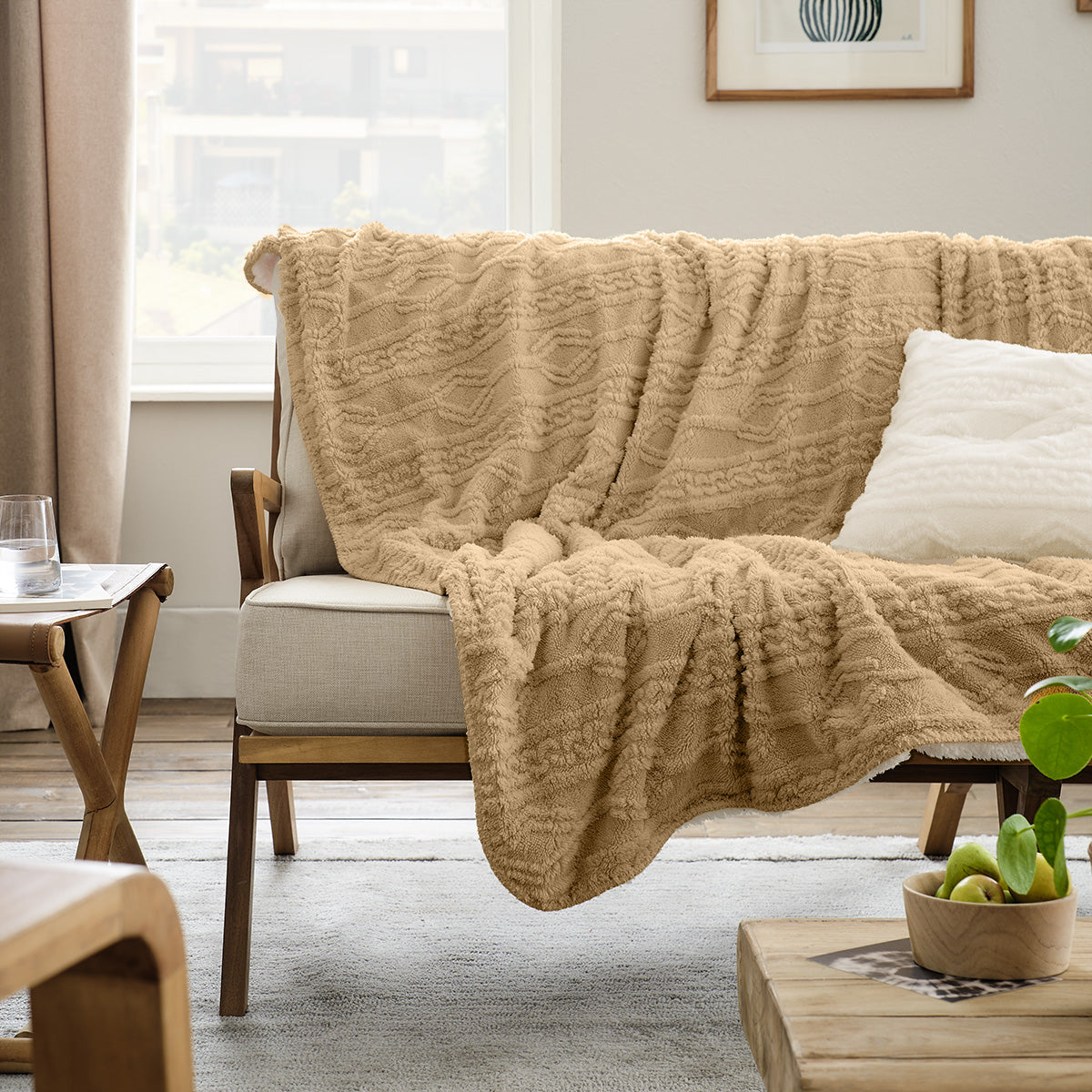Sofa blanket Nellie Craft Beige 725/04