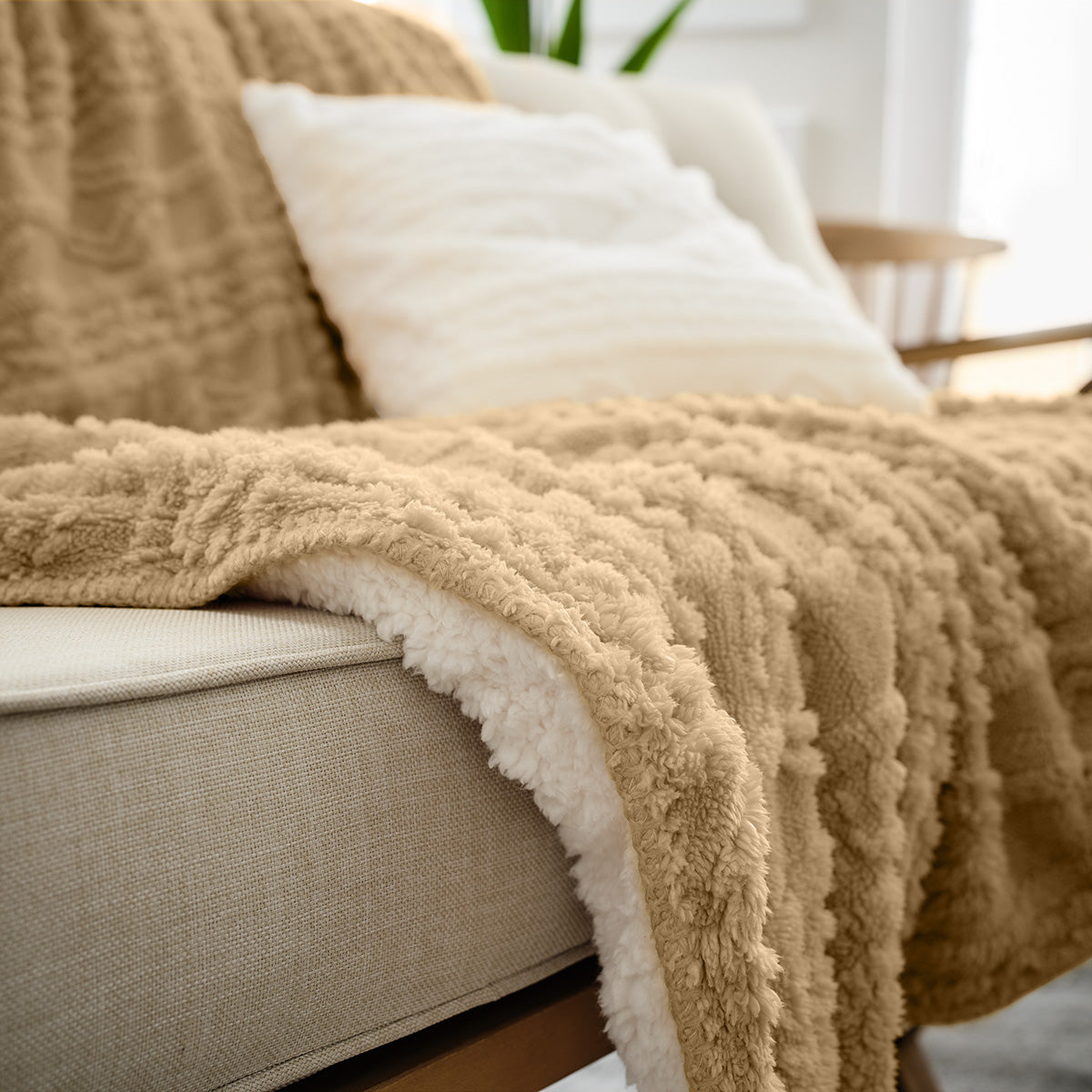 Sofa blanket Nellie Craft Beige 725/04